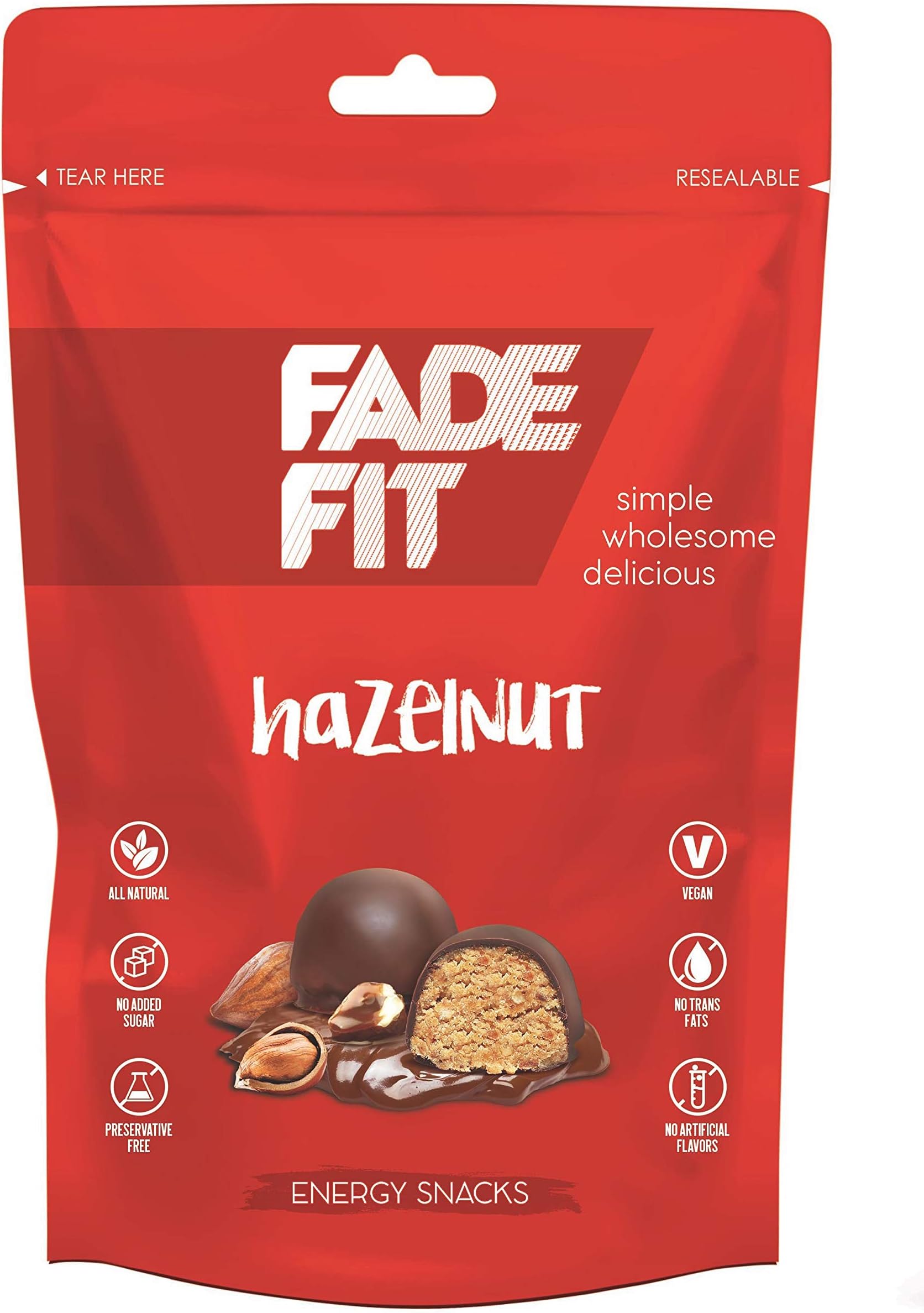 Energy Snack Hazelnut 45 g - Nutrient-Rich Nutty Delight- Gluten-Free, Vegan, Non-GMO