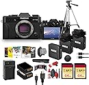 FUJIFILM X-T30 III Mirrorless Camera Body (Black) Bundle with RODE Wireless GO (Gen 3) 2-Person Compact Microphone + 64GB Memory Card + Tripod 72 INCH + Cleaning Kit + Camera Bag