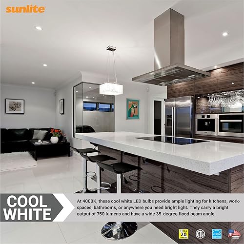 Miniatura 4 de Sunlite Foco reflector LED PAR30 41865, 9 vatios (75 W  ), 750 lúmenes, base E26 media, 90 CRI, regulable, reflector, certificado Energy Star,