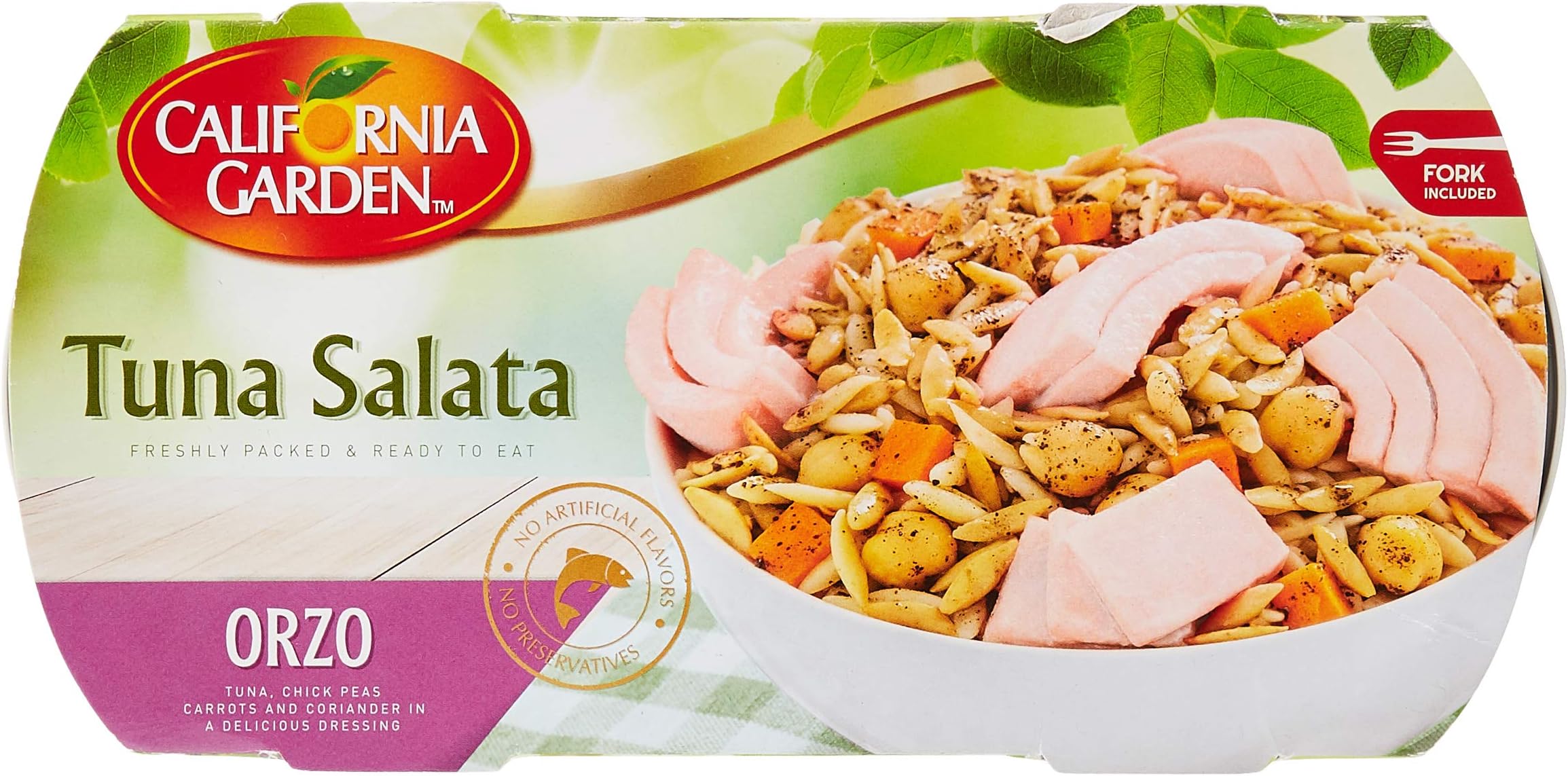California Garden Tuna Salata Orzo Recipe, 2 x 160 gm