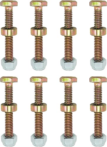 Miniatura 6 de Paquete de 8 quitanieves 1501216MA - Juego de pasadores y tuercas (1/4 pulgadas x 1-3/4 pulgadas) para AYP Craftsman Murray 1501216 9524MA 301172