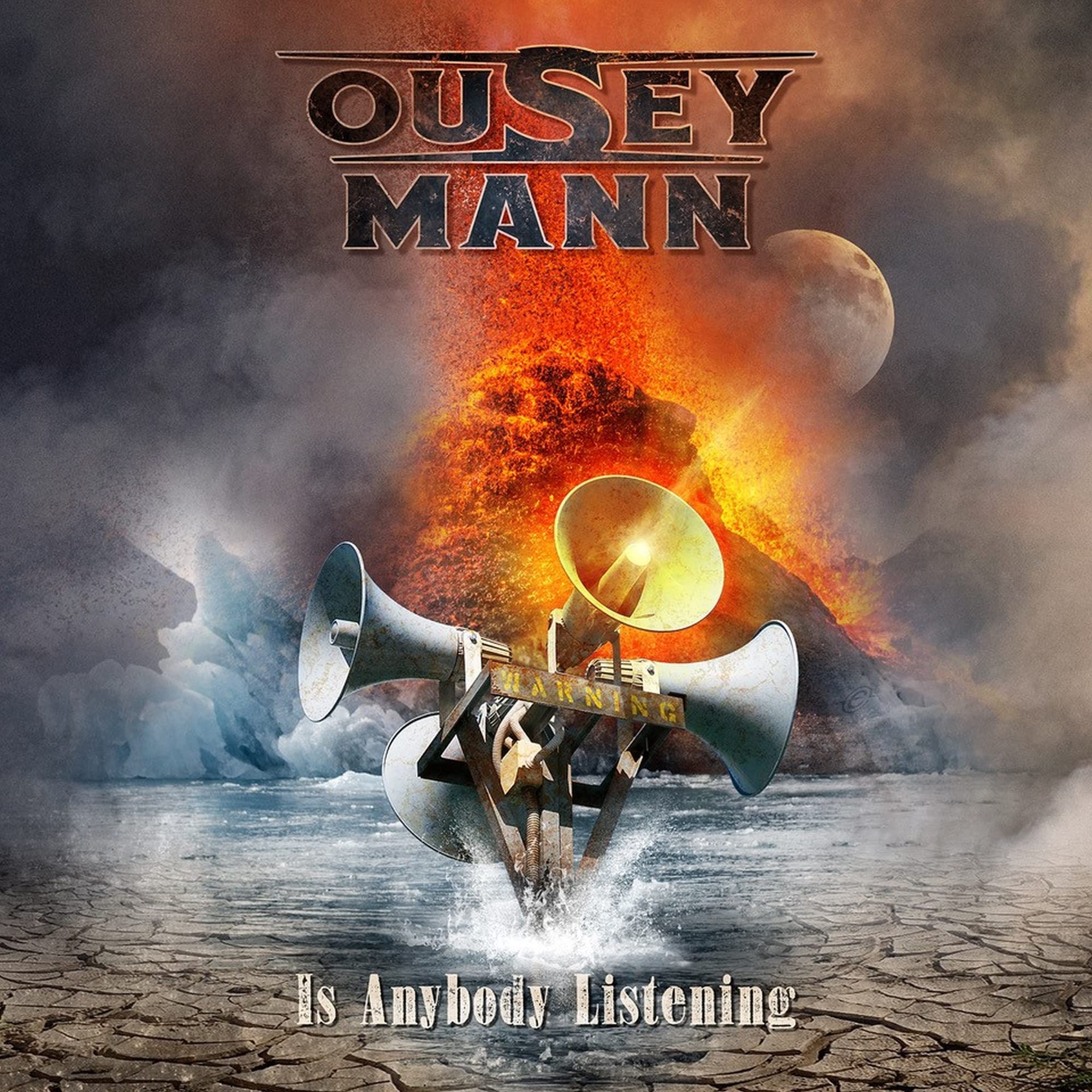 Ousey Mann - Is Anybody Listening CD 2022 Hard Rock Chris Ousey / Steve Mann