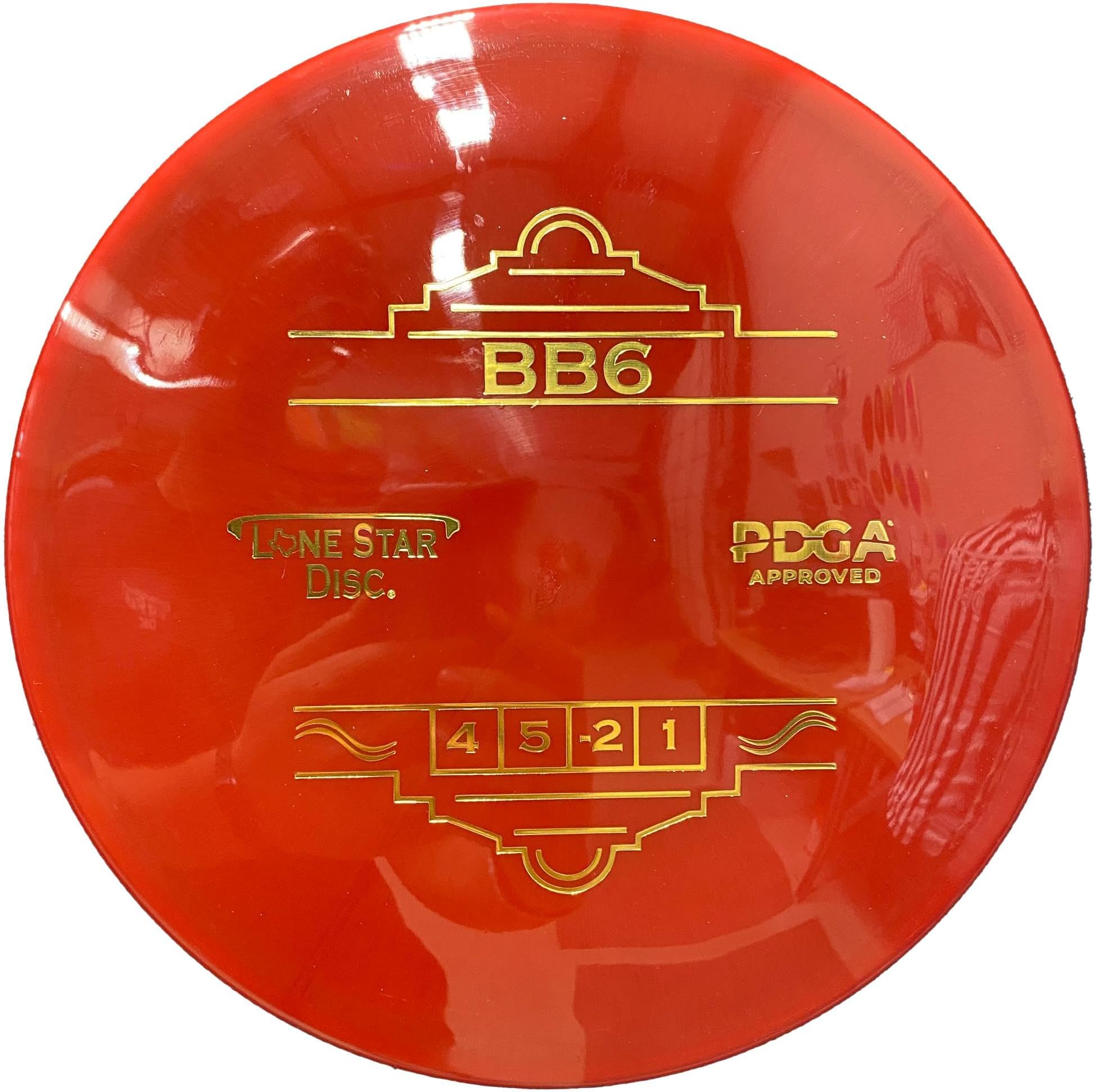 Lone Star Disc Alpha BB6 | Slightly Understable Disc Golf Midrange | Durable & Smooth Premium Plastic | Good for Long Turnover Lines | Colors May Vary