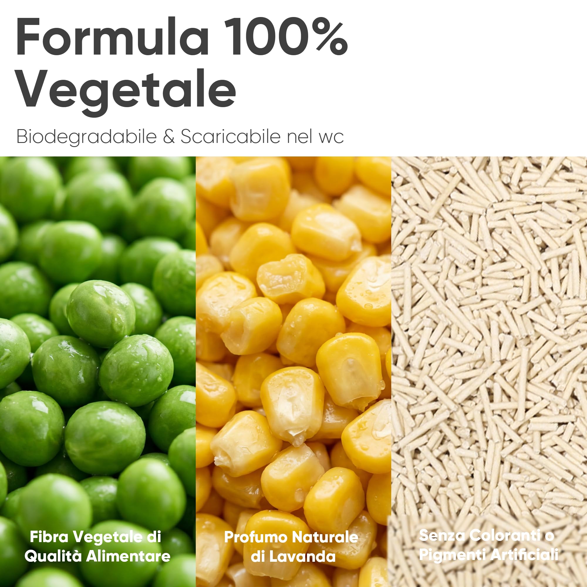 FUKUMARU Lettiera per Gatti al Tofu - 24L / 10,8kg, Lettiera Agglomerante Naturale di Mais e Fagioli, Senza Polvere, Biodegradabile, Agglomerazione Rapida, Controllo Odori Efficace, Smaltibile nel WC.