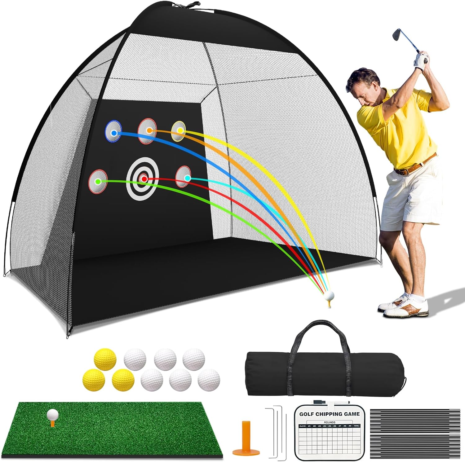 KASCEN Golf Nets for Backyard Driving 10x7ft Golf