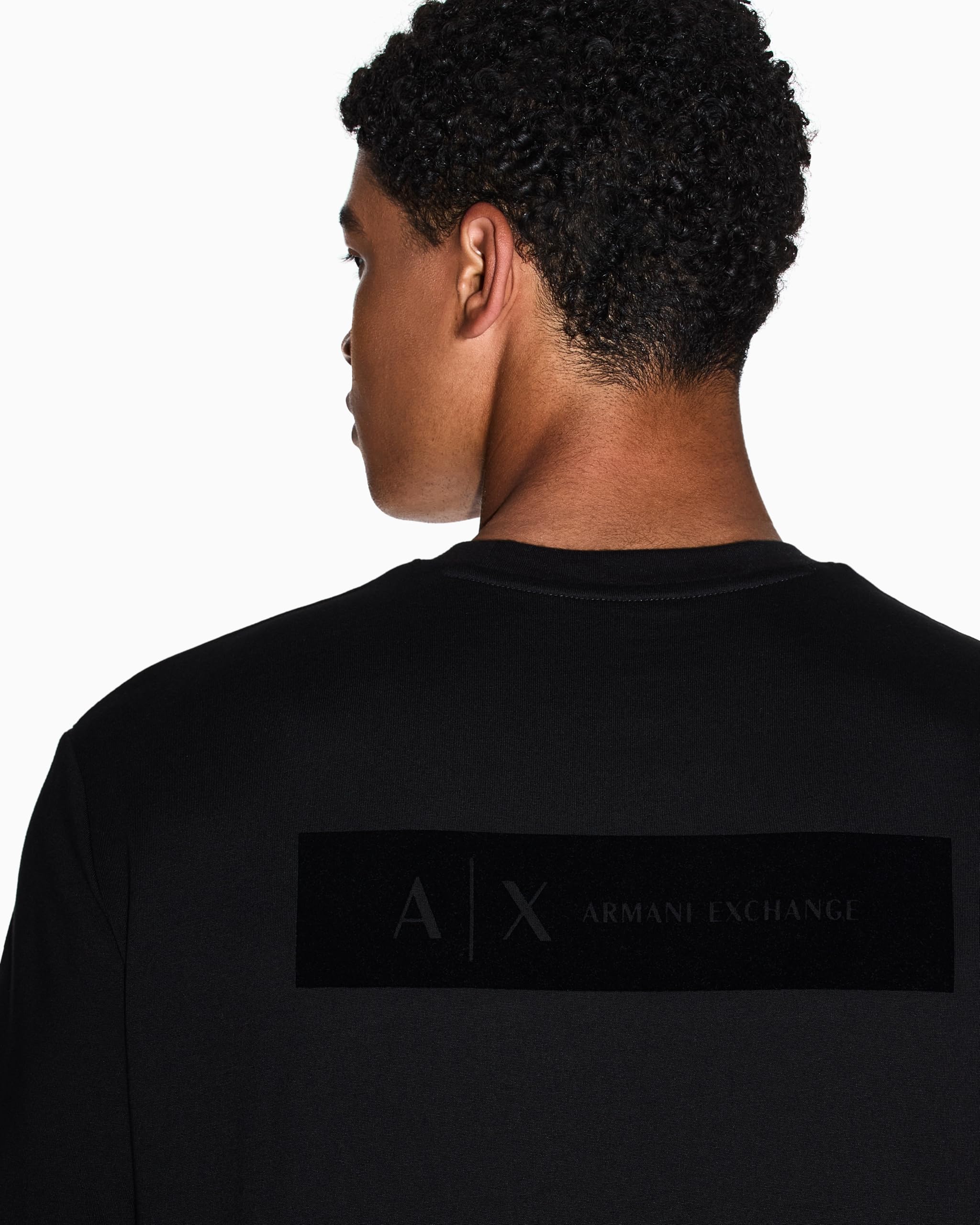 Armani Exchange Short Sleeve Regular Fit Back Logo T-Shirt Uomo (Pacco da 1)