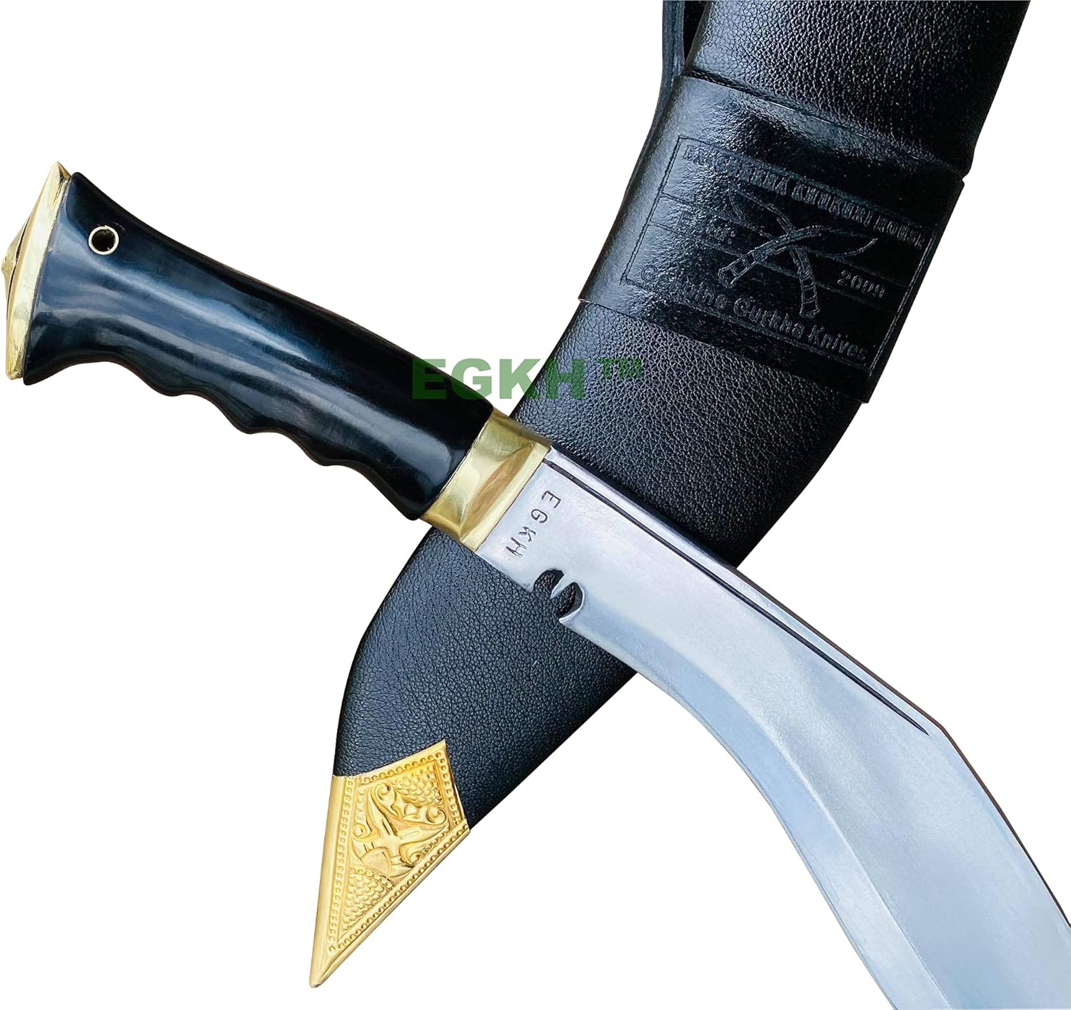 Service No.1 Gripper Handle Kukri - Authentic Army Issue Khukuri Knife - Hand Forged Carbon Steel Blade in Nepal by Ex - Military Khukuri House