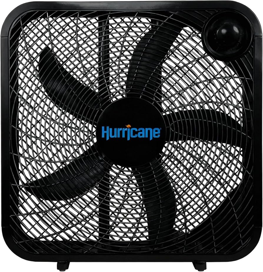 Amazon.com: Hurricane Classic Floor Mount Box Fan w/ 3 Quiet