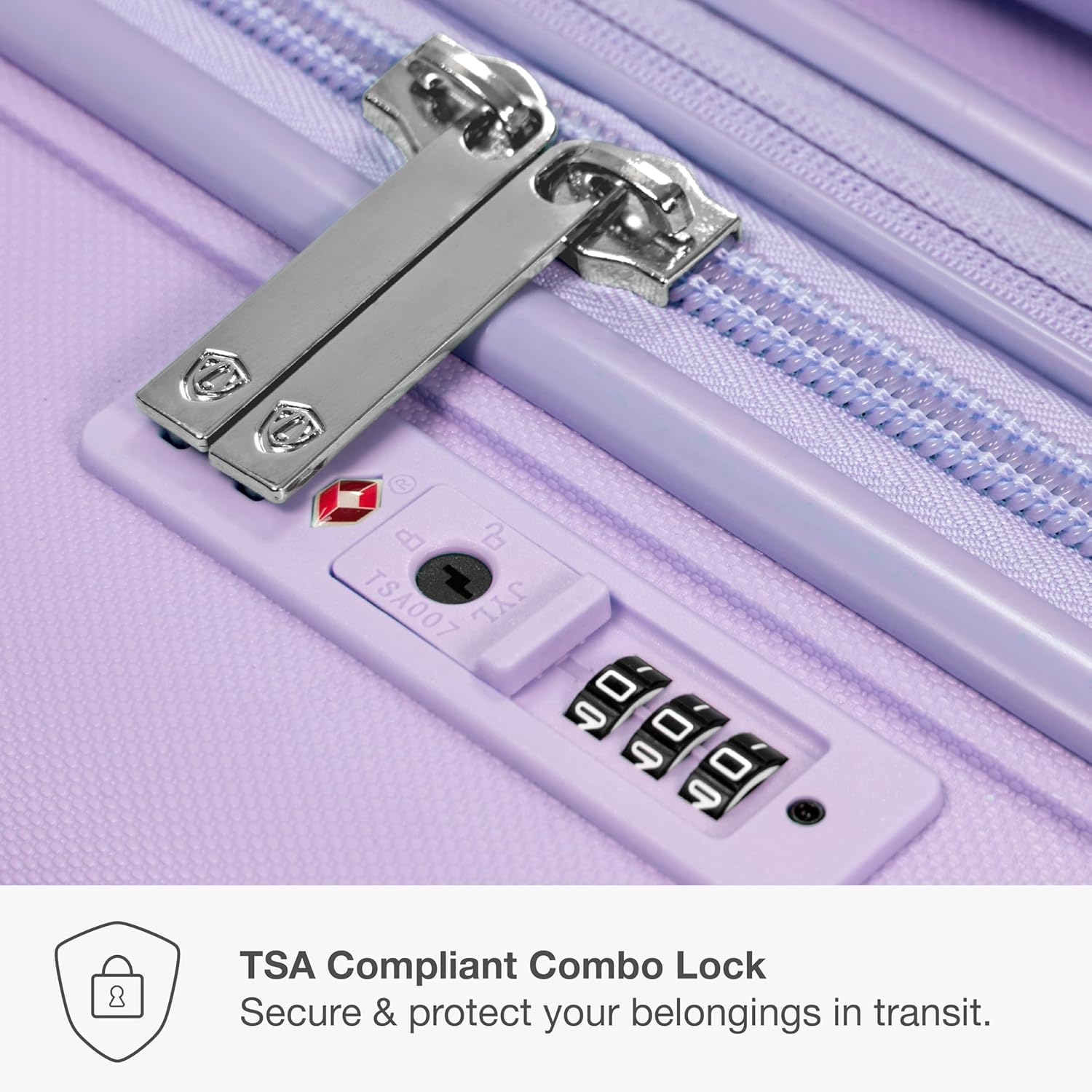 Traveler's Choice Pagosa Indestructible Hardshell Expandable Spinner Luggage, Lavender, 22-Inch Carry-on - Image 6