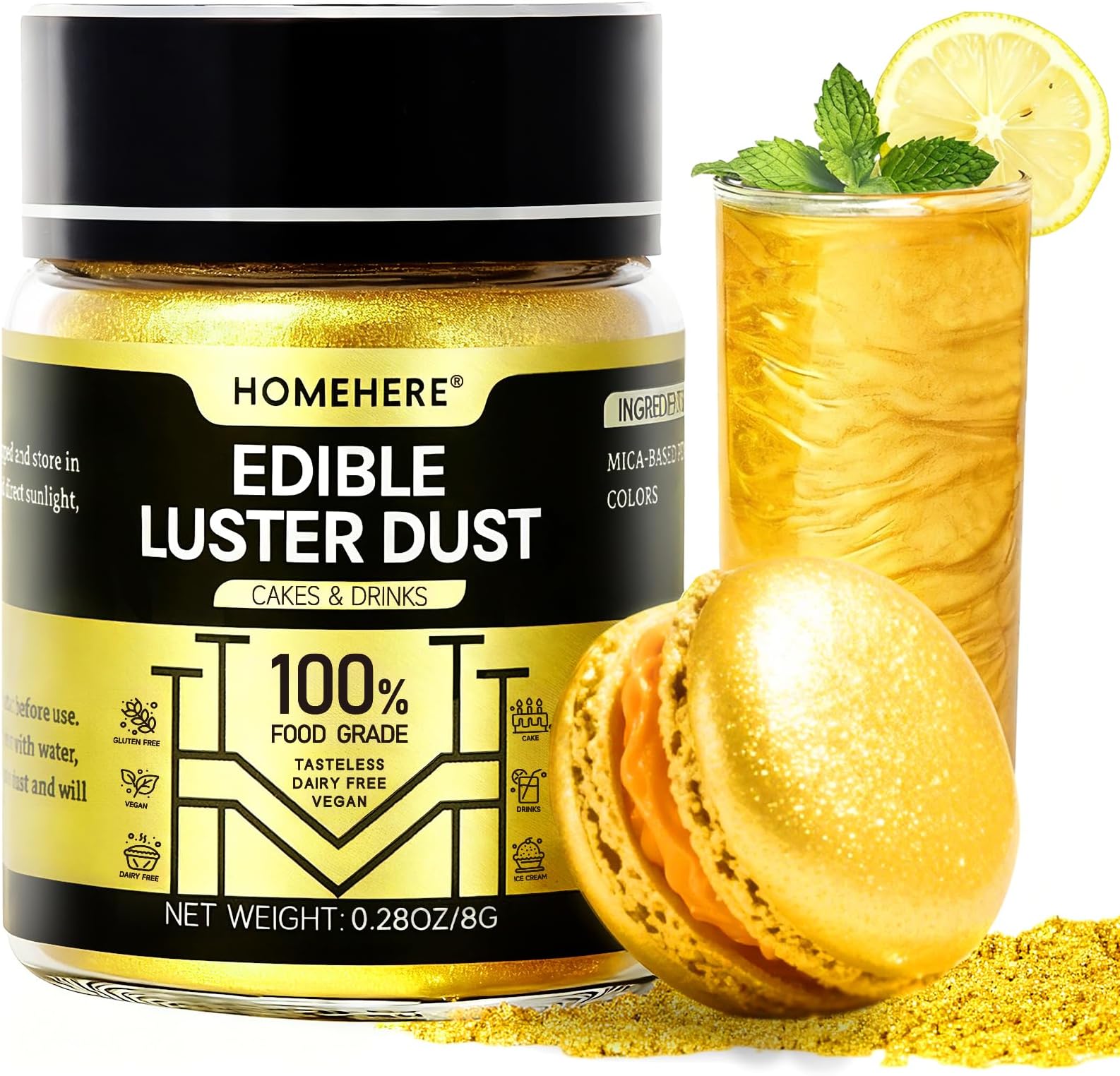 Luster Powder Dust Edible Cake Dust, 7g
