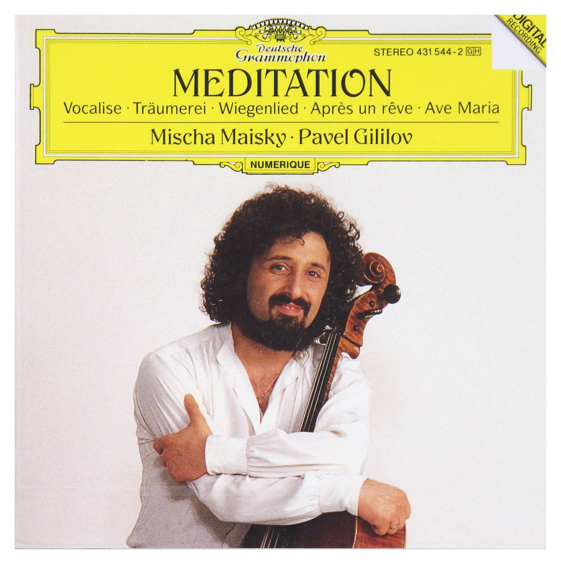 Mischa Maisky: Meditation: Voaclise - Traumerei - Wiegenlied - Apres un reve - Ave Maria [Audio CD] Mischa Maisky; Pavel Gililov; Johann Sebastian Bach; George Frideric Handel; Felix Mendelssohn; Frederic Chopin; Franz Schubert; Robert Schumann; Camille Saint-Saens and Johannes Brahms