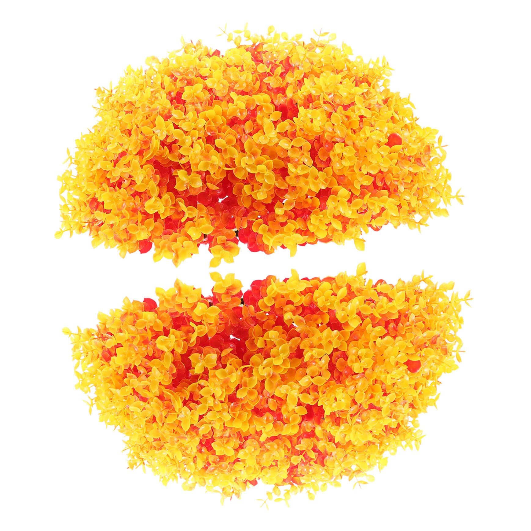 Homoyoyo Bola Topiaria de Eucalipto Artificial para Interiores, Plástico Naranja, Fácil de Decorar Poda, Adecuado para Fiestas y Hogar