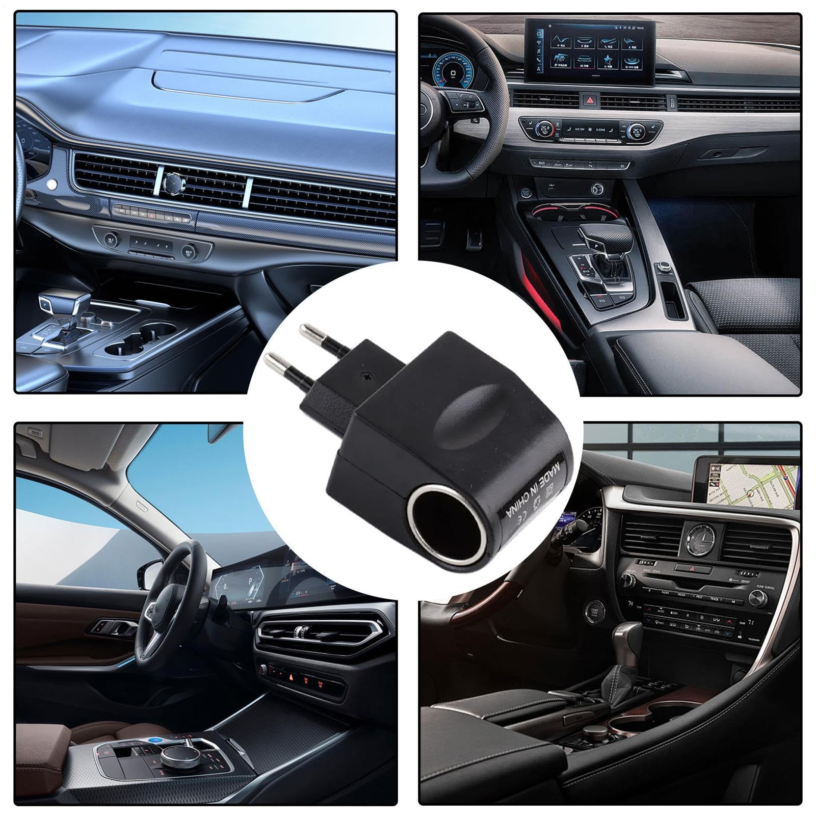 Adattatore a più leggera, adattatore per auto da 12 volt, 220 V su con display LED, convertitore leggero-AC/DC automobilistici Carader trasmettitori di radio, telefoni, autoventisilato