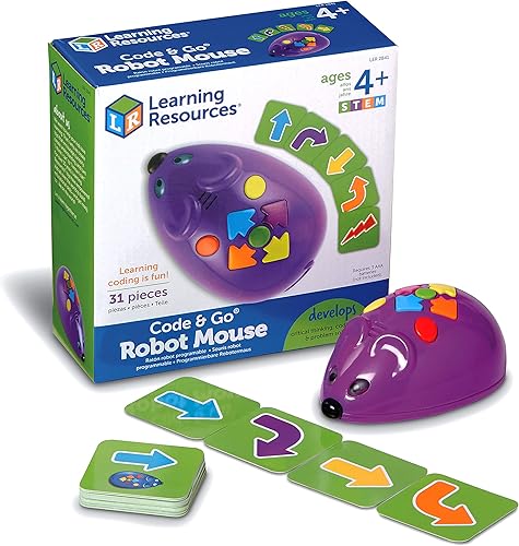 Juego de actividades Learning Resources con robot de ratón Code Go