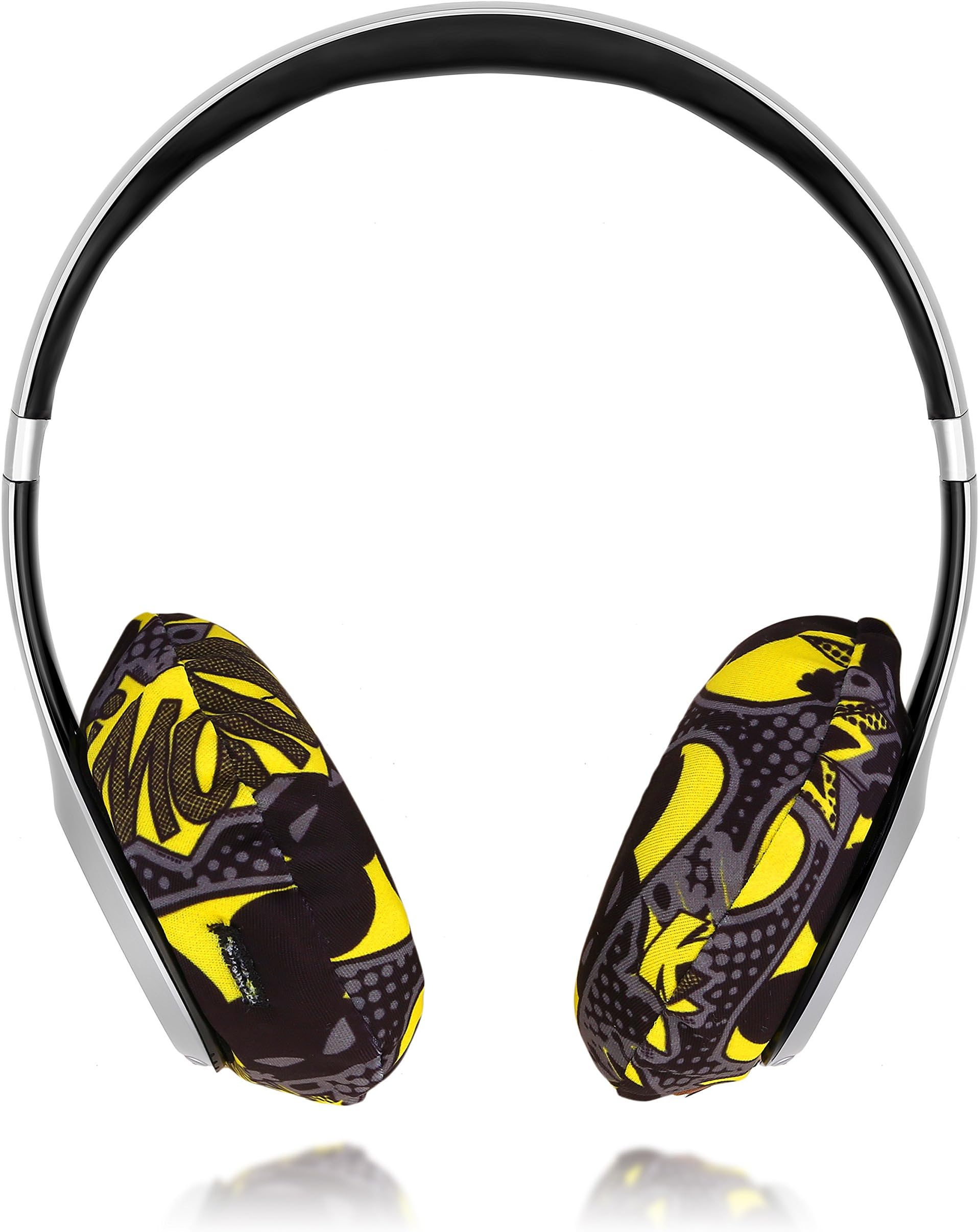 EarHugz® Sweat Protecting Washable Headphone Covers - Protect All Headphones - Makeup Resistant - Gym Workout, Gamer, DJ Headphones (Regular)