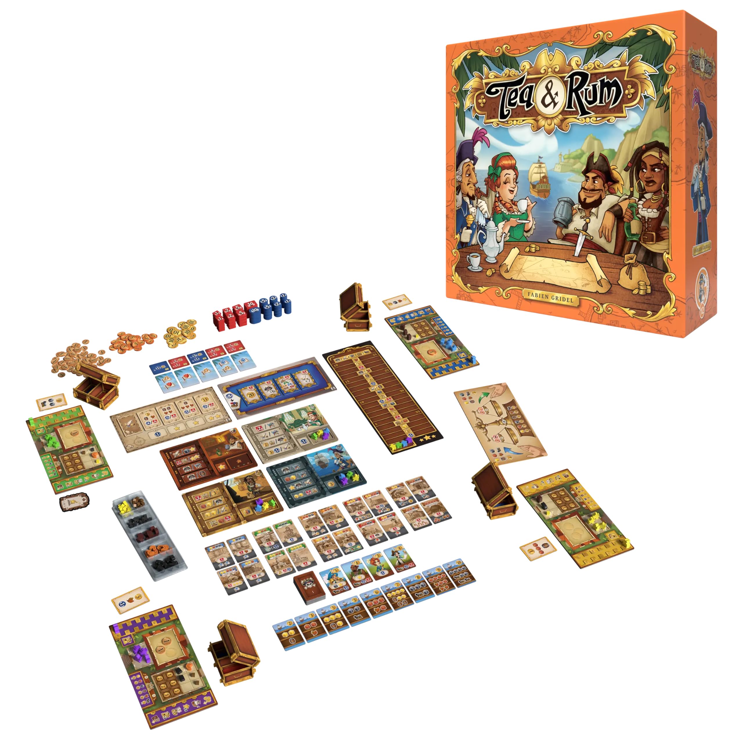Asmodee – Tea & Rum – Gioco da Tavolo di Gestione Risorse