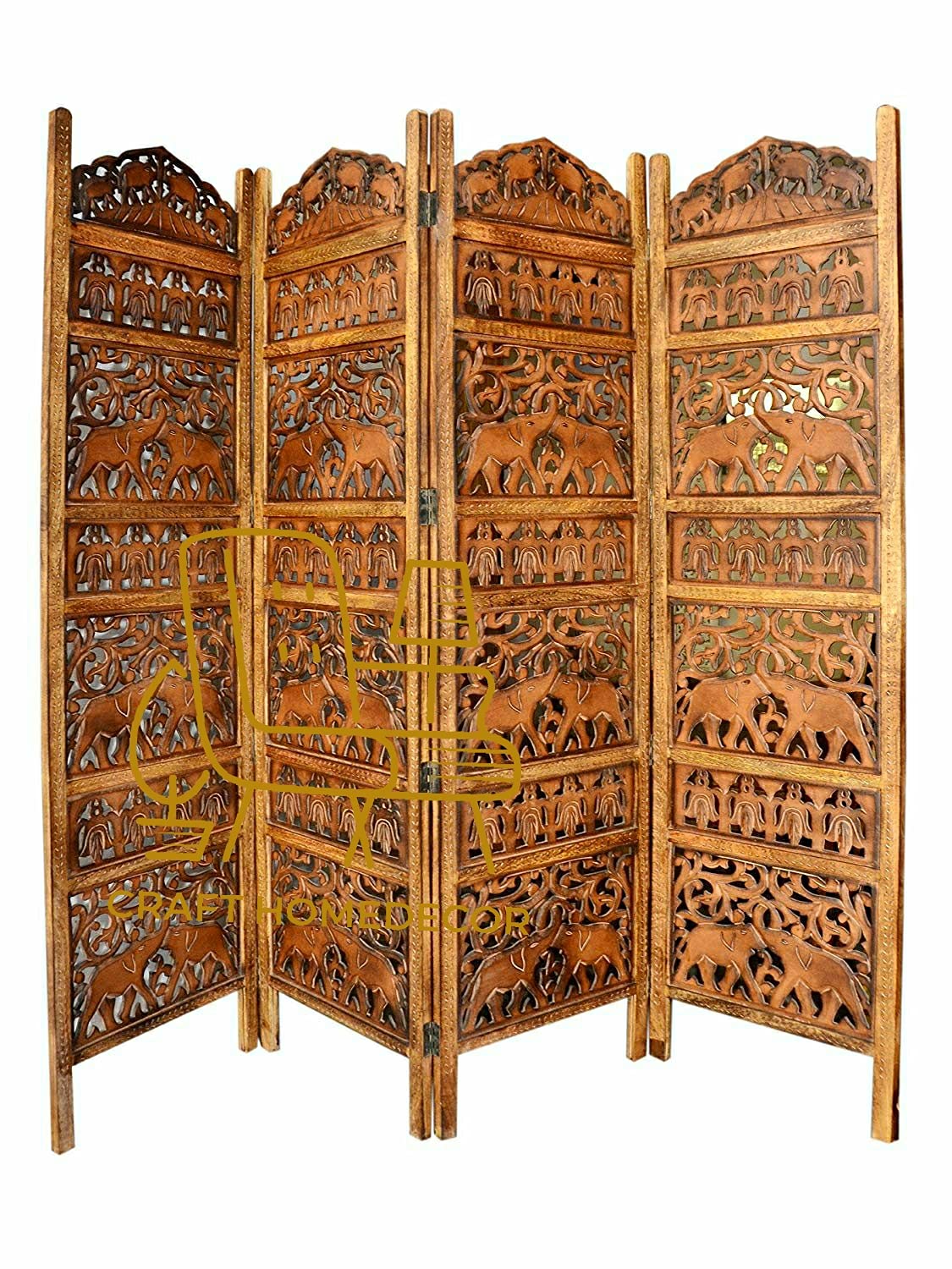 Buy CRAFT HOMEDECOR Wooden Room Partition For Living Room, Wooden Room