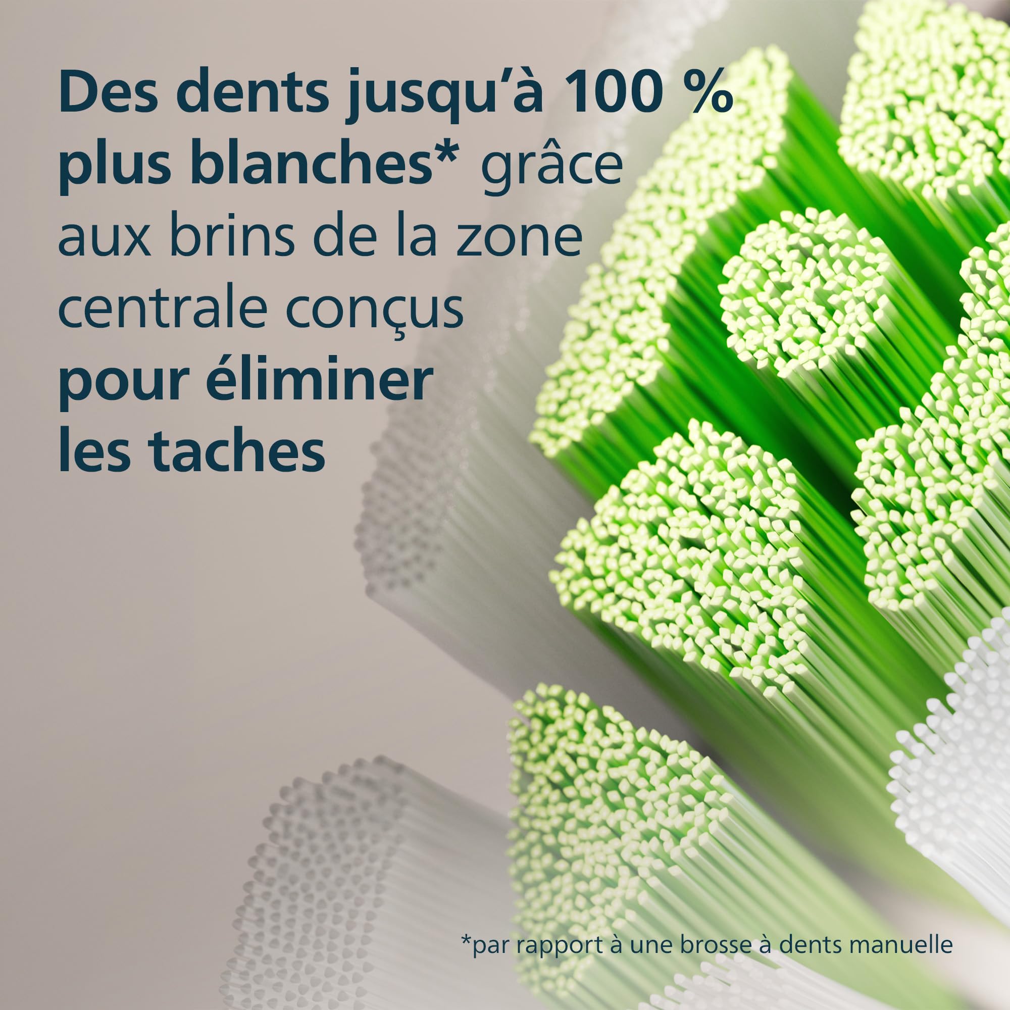 Philips Sonicare W2 Optimal - têtes de brosse à dents de rechange d'origine, blanc, lot de 2, HX6062/87 - 2