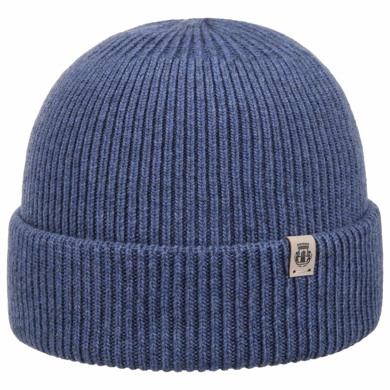Roeckl Umschlagmütze mit Kaschmir Beanie Strickmütze Mütze Wollmütze Wintermütze Skimütze Damen/Herren - Umschlag, Umschlag Winter Herbst-Winter - One Size blau