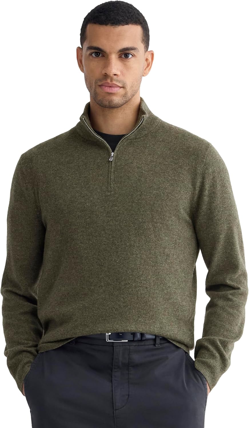 Everlane Men's Everlane Cashmere Quarter Zip Sweater