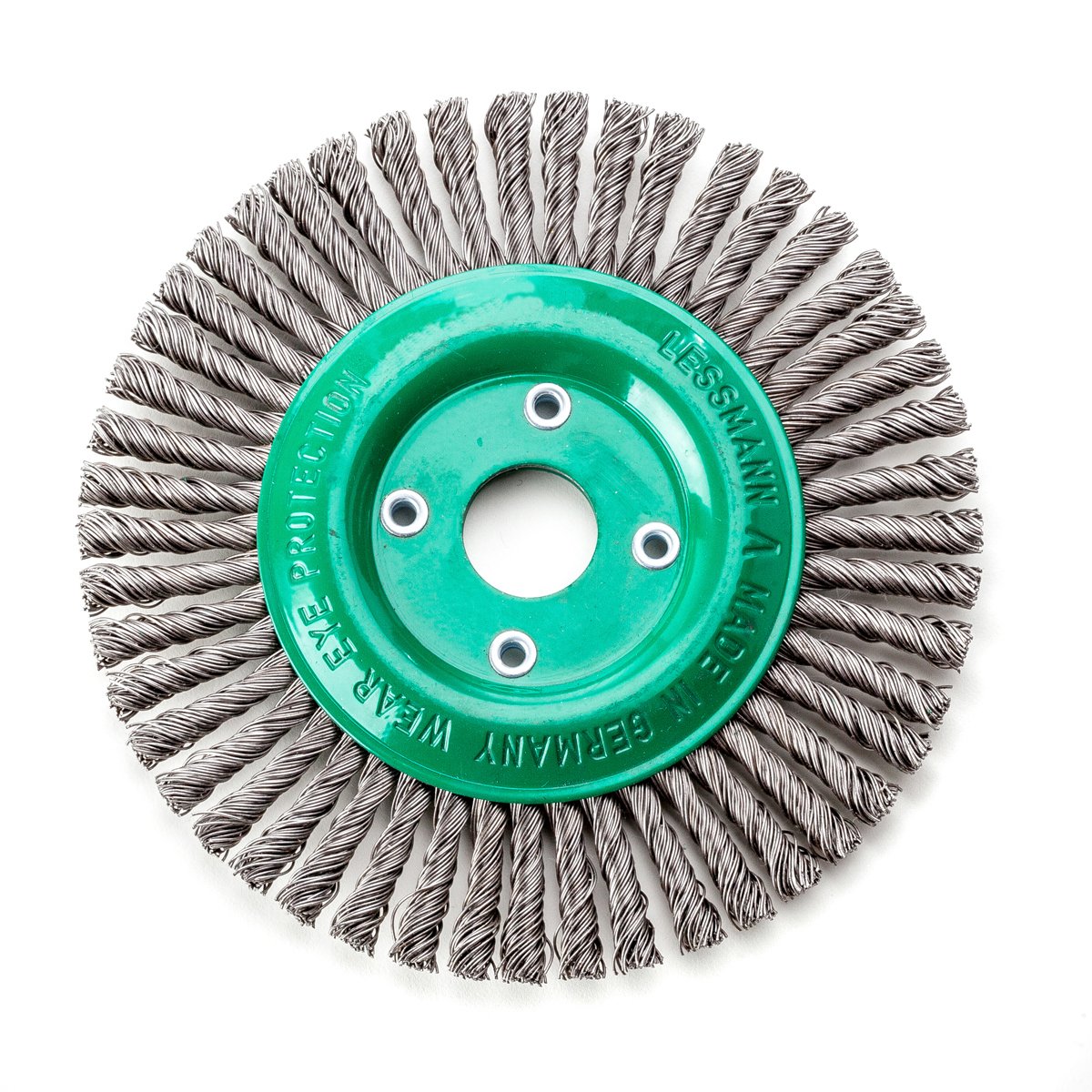 Lessmann Zopf-Rundbürste Drm 125 x 6 mm 40 Z ROH glatt 0,50 mm Bohrung 22,2 mm, 473801EZ