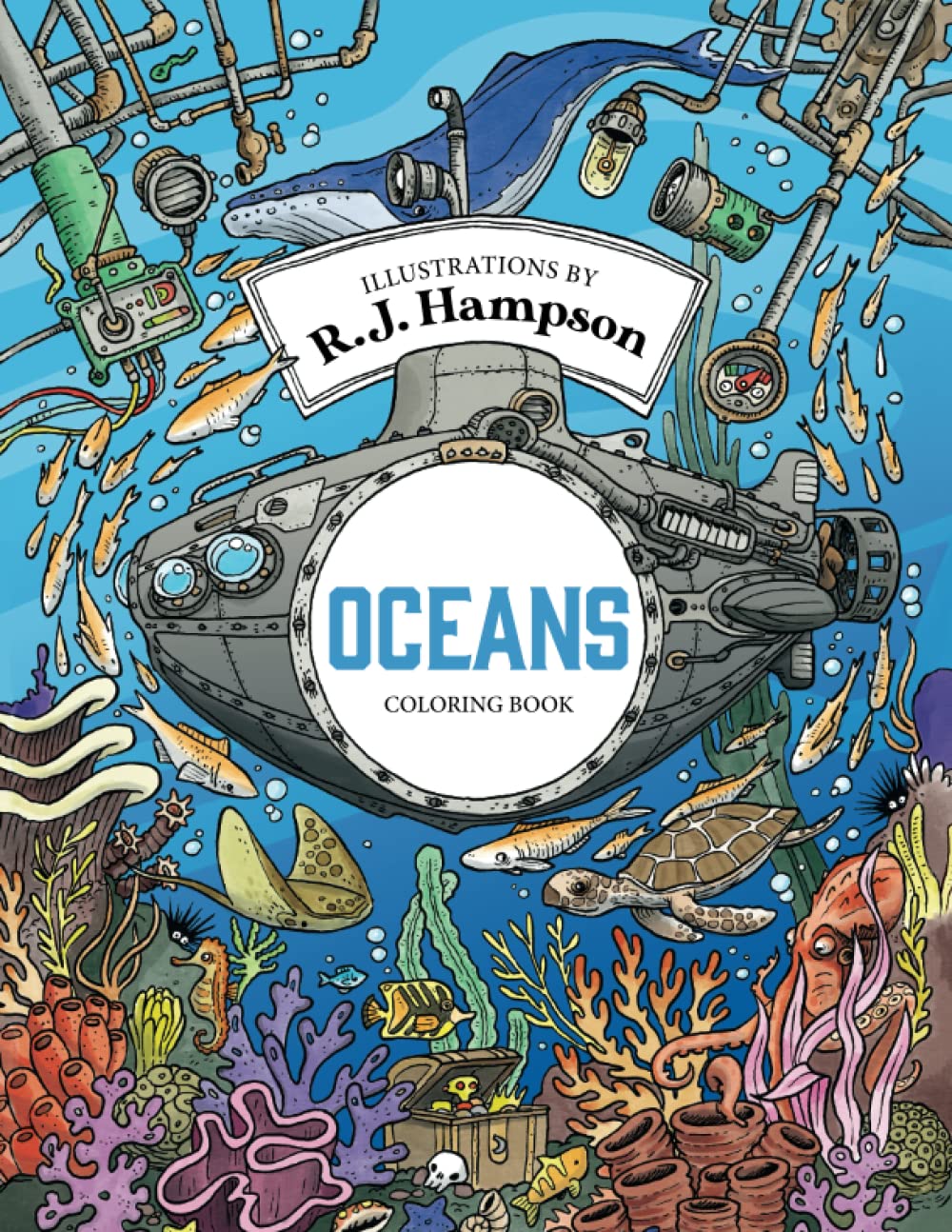 Oceans Coloring Book (R.J. Hampson Signature Books)