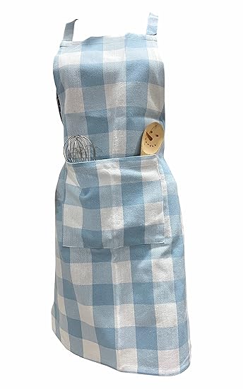 PIXEL HOME DECOR New Cotton Kitchen Apron With Adjustable Neck Strap And Ties With Centre Pocket with Strong and durable Cotton