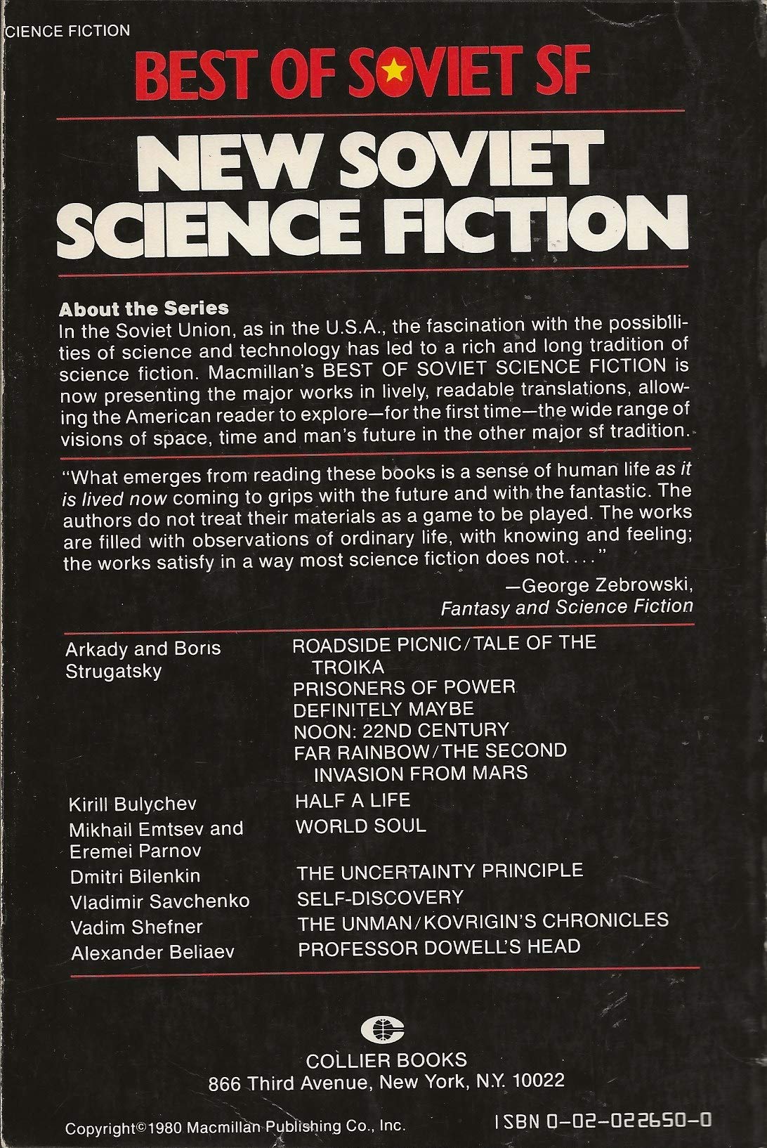 New Soviet Science Fiction