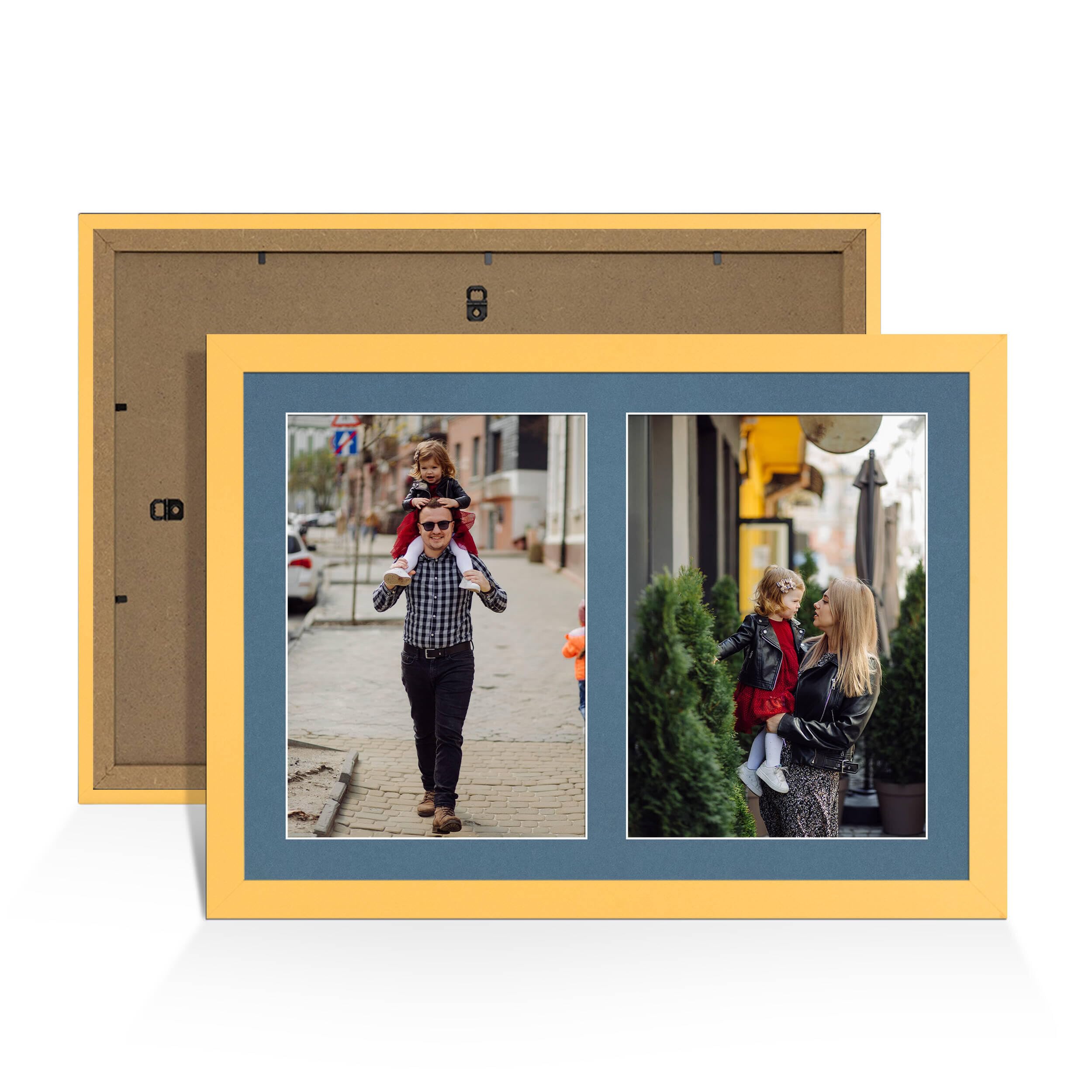 Alison Kingsgate Matte yellow 20x14 Photo frame for multiple pictures — image 1