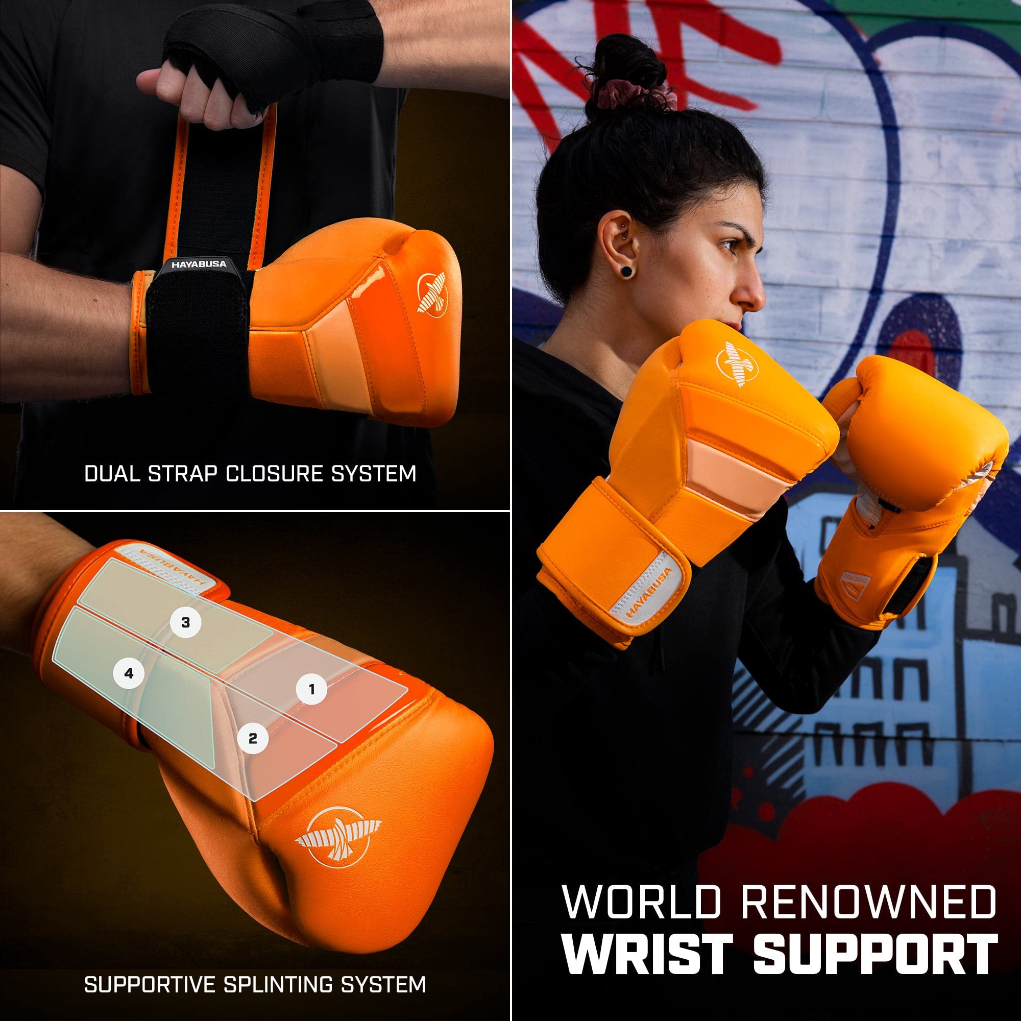 Amazon | Hayabusa T3 Boxing Gloves for Men and Women Wrist