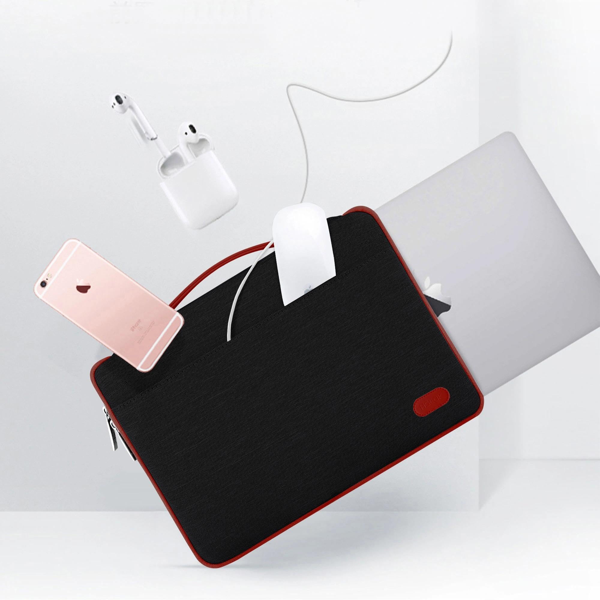 HSEOK Maletin Portatil 15 15,6 16 Pulgadas Funda Protectora Delgada Impermeable para MacBook Pro 15 16 y 15"-16" Laptop Ultrabook Chromebook, DELL HP Lenovo Acer Ausu y más,B02K02