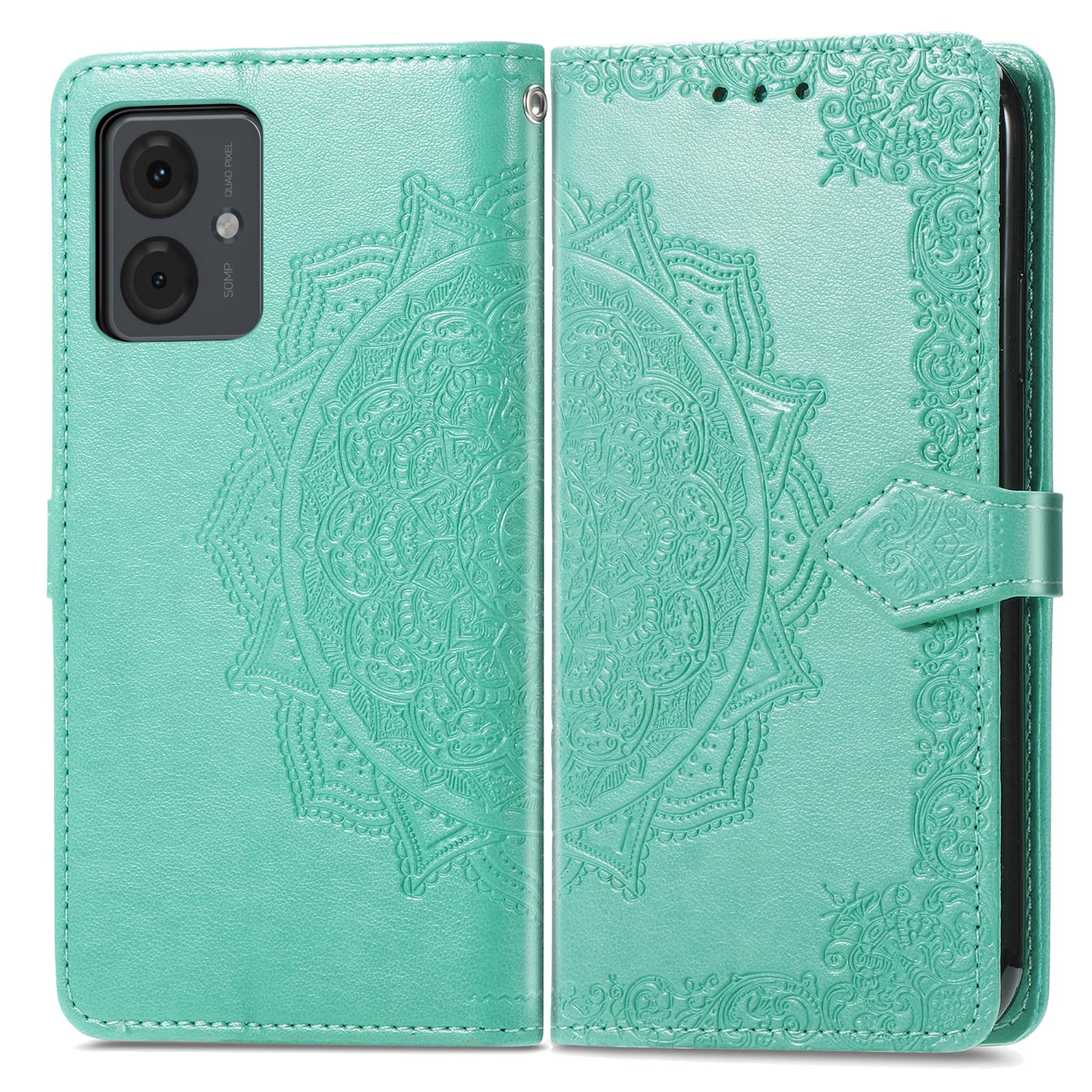 Leder Flip Case Für Motorola Moto G14 – Mit Standfunktion, Kartenfach & Magnetschnalle