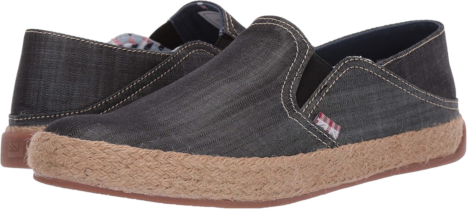Ben Sherman Men's Prill Heel Slip Sneaker 8 Black Linen