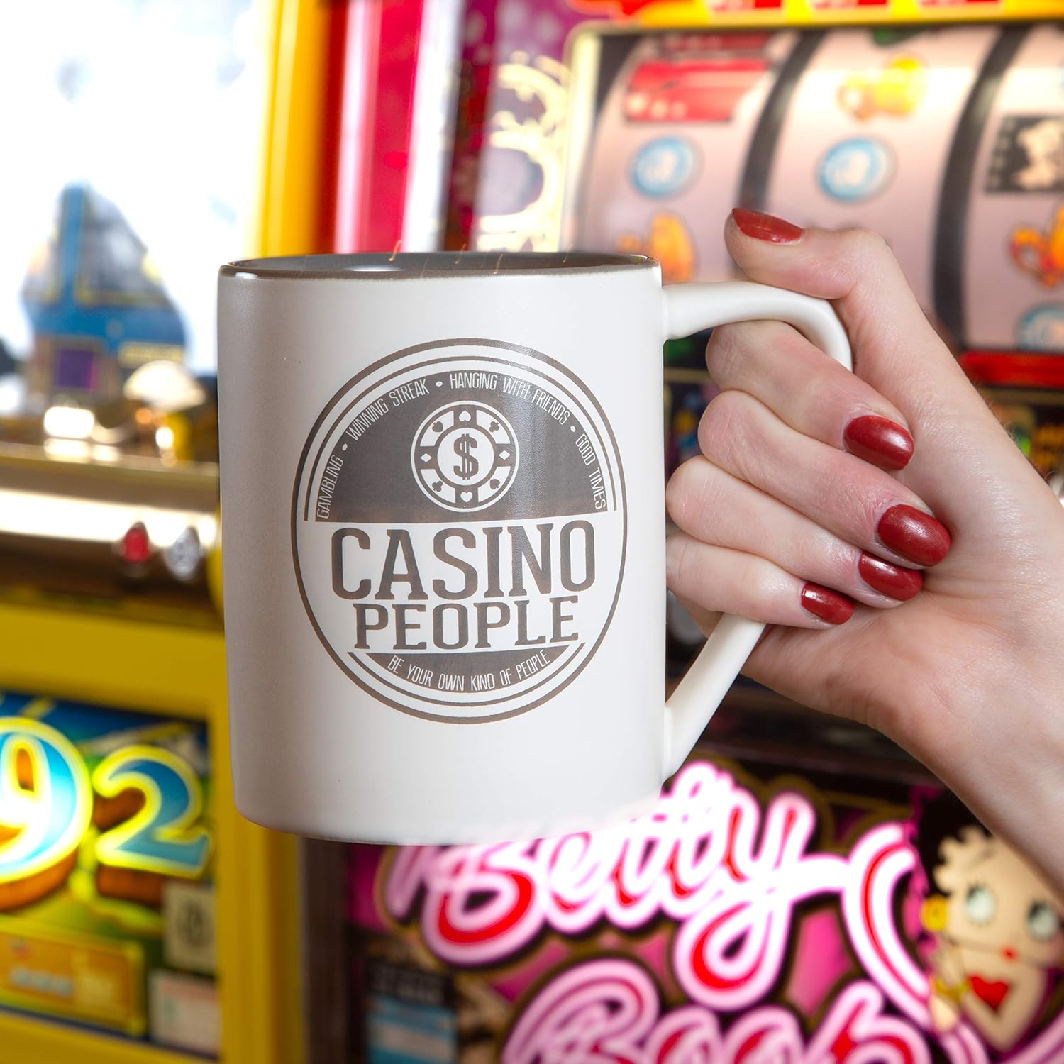 Casino People - Large 18 oz Double-Sided Coffee Cup Mug - Image 5