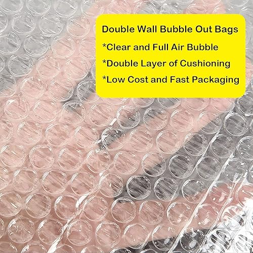 Miniatura 9 de 300 bolsas de burbujas transparentes de 6 x 6 pulgadas, pequeñas bolsas de burbujas, bolsas de burbujas de doble pared a prueba de golpes, bolsas de