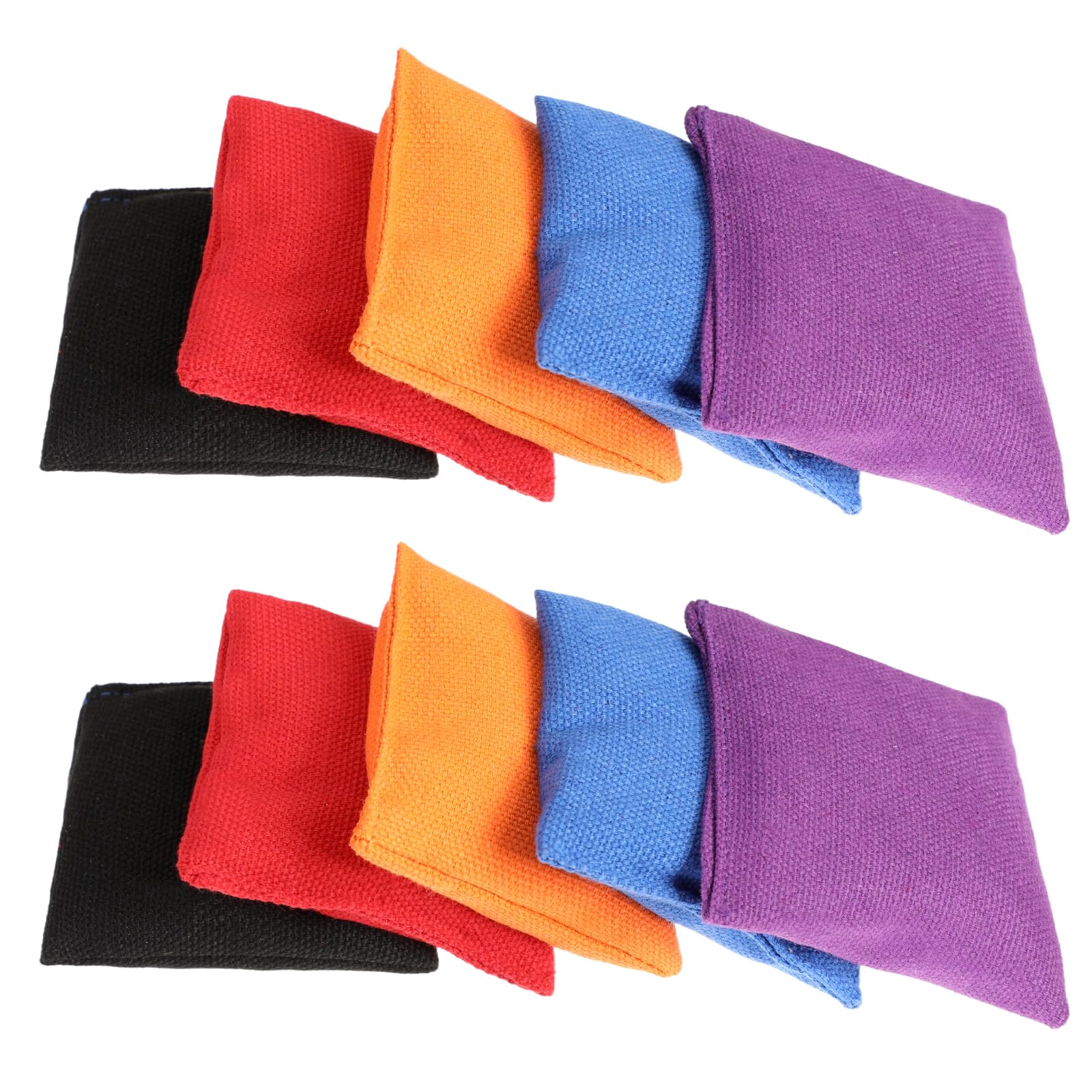 10 Pcs Bean Bags Throwing 7cm*7cm Small Bean Bag Toss Beanbags Mini Cornhole for Indoor Outdoor Activities