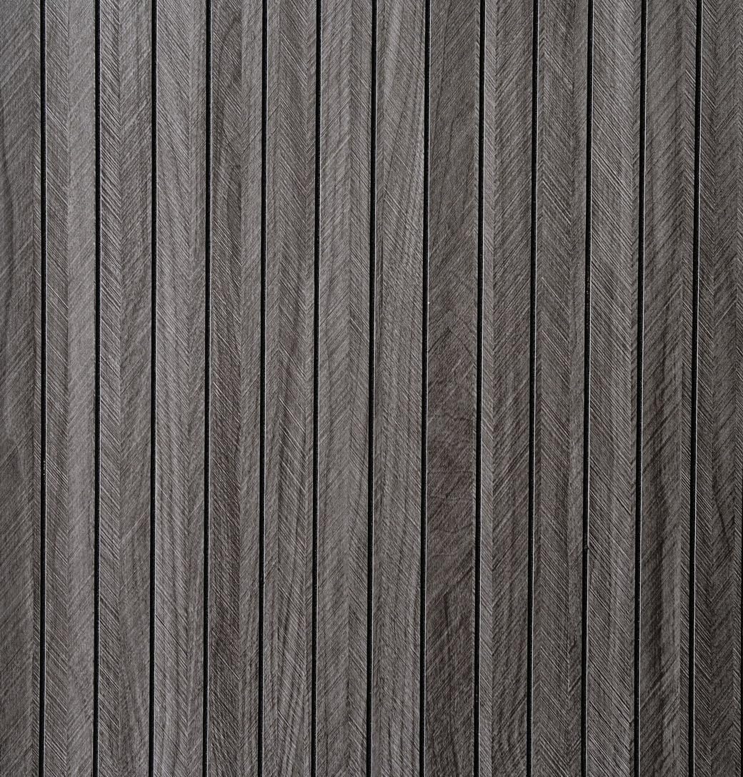 Paneles de pared 3D autoadhesivos, 40 x 300 cm, color gris, aspecto de madera, autoadhesivos, adecuados para cocina, baño, salón, dormitorio