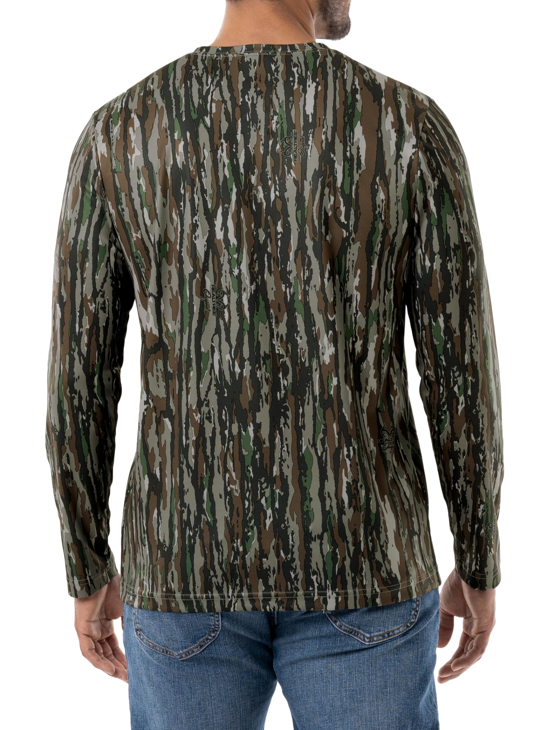 Realtree Herren-T-Shirts, langärmelig, 2 Stück
