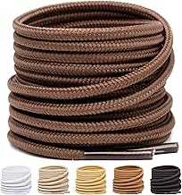 Stepace Lacci per Scarpe Rotondi [ 2 Paia ] Stringhe Robuste e Resistenti - per Scarpe Da Montagna e Da Trekking, Stivali - Diametro 3.5mm e 4mm