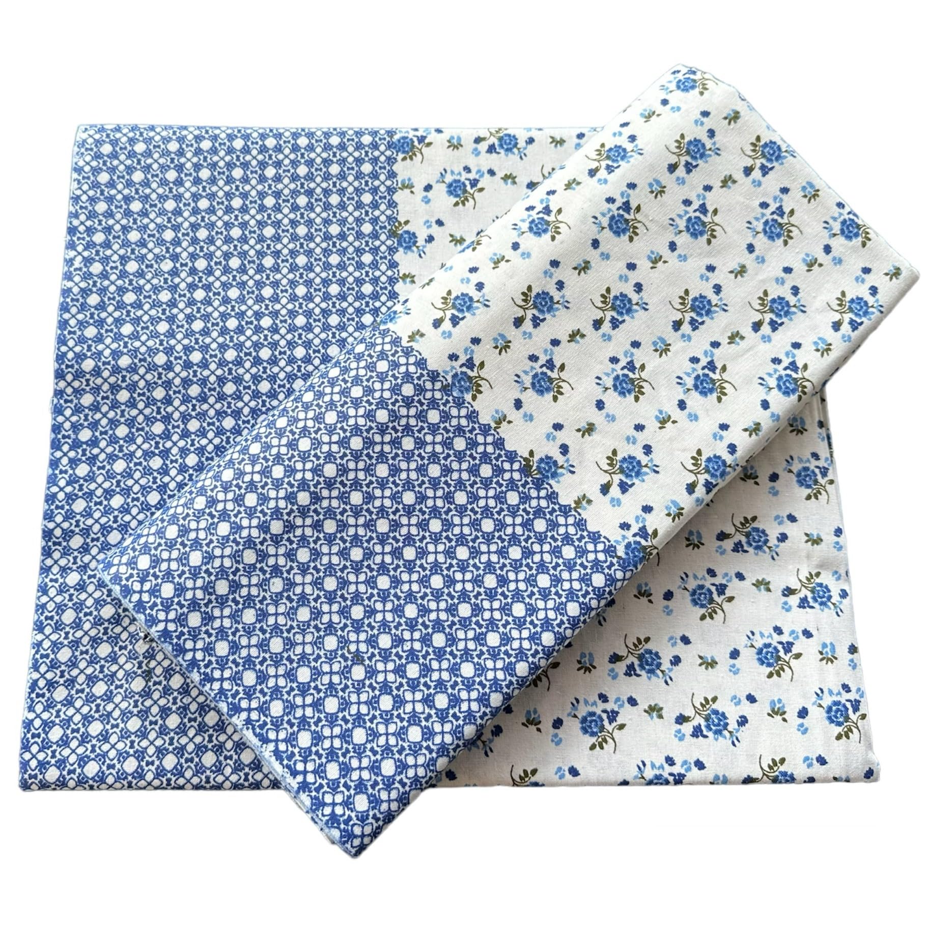 Homescape 100% Cotton Summer Topsheet/Odhne wali Chaddar Single Bed 300 TC (Blue_Pack of 2) (B07KFP6SM2) Amazon Price History, Amazon Price Tracker
