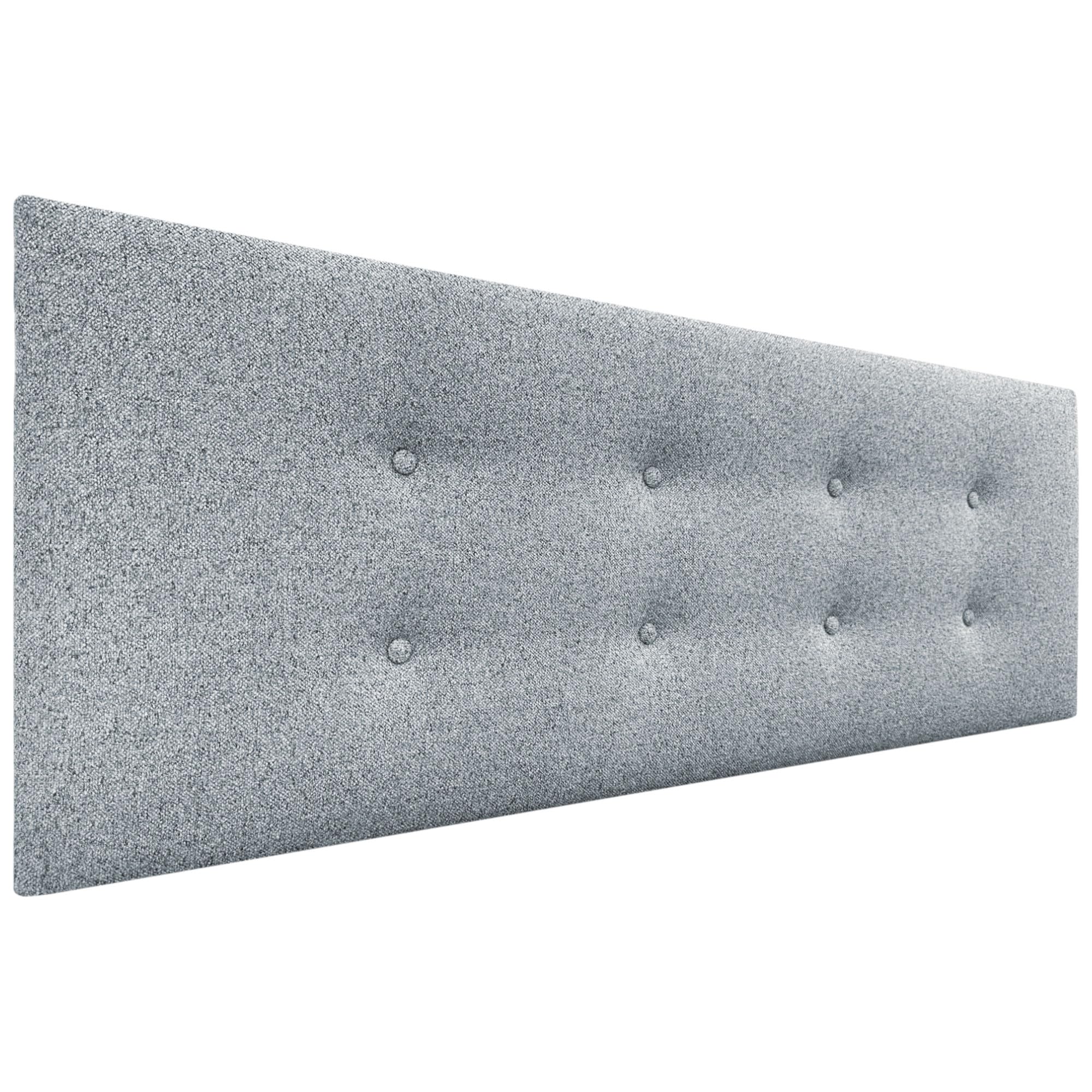 DHOME Cabecero de Polipiel o Tela AQUALINE Pro con 2 hileras de Botones Cabezal tapizado Cama Lujo (Tela Gris Perla, 150x50cm (Camas 150/160))