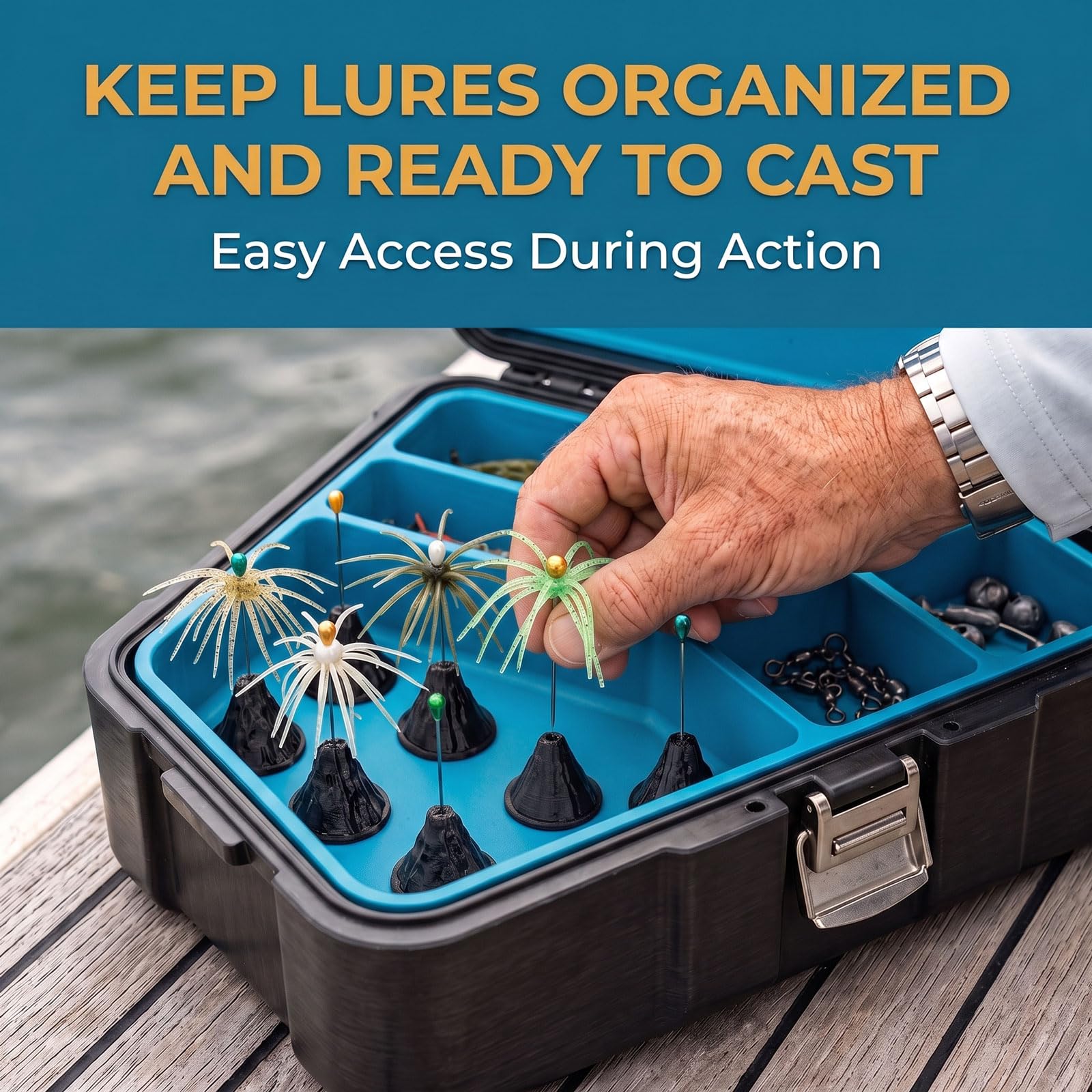 Amazon.com : Sea Urchin Soft Lure Fixing Base, Storing Soft Plastic Lures, DIY Tackle Box Insert Peg Bracket, Anti-Tangle Storage Holder for Spiny Soft Baits, Keeps Sea Urchin Lure Tentacles Intact.(3 Pack