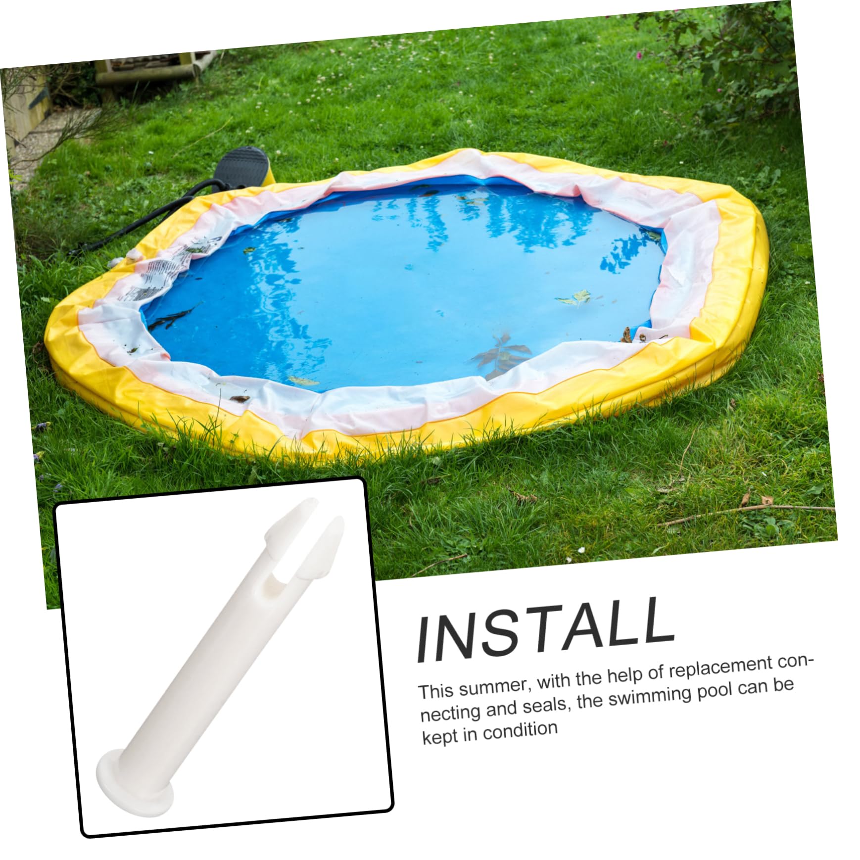 Sosoport 3 Ensembles Piscine Badges Poisson Décorations D'aquarium Réservoir Aquarium Bêta Flotteur De Piscine Épingles Accessoires De Piscine Broches De Connexion Blanche 12 Pièces * 3