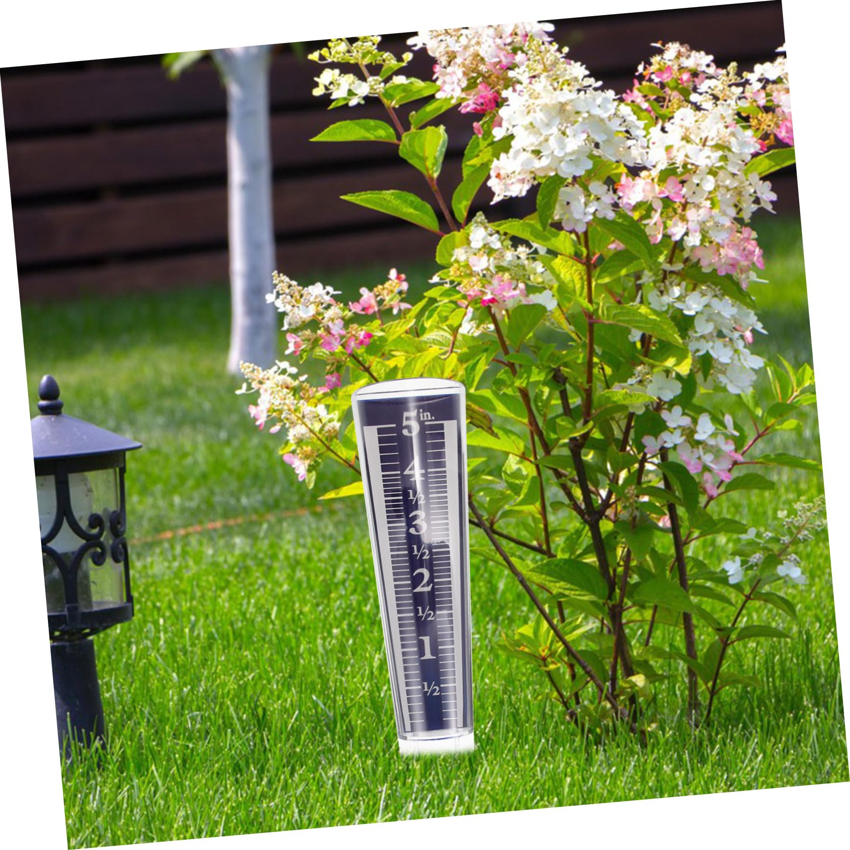 ibasenice 4stücke Rain Gauge Tube Erdspieß Transparenter Niederschlagsmesser Für Garten Terrasse Und Messwerkzeug Genauen Erfassung Regenmenge