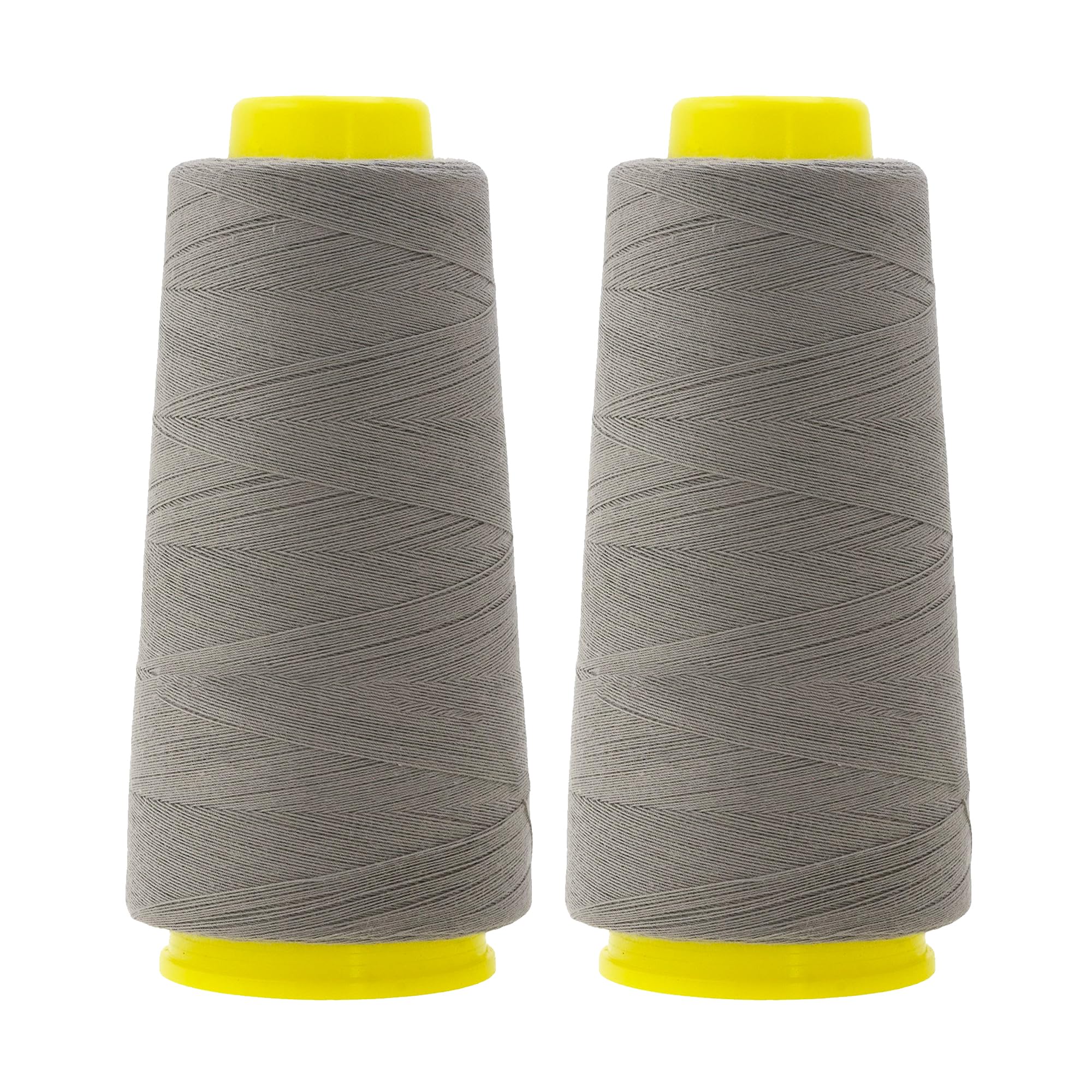 Mandala Crafts Gray Mercerized Cotton Thread Cones for Sewing Quilting