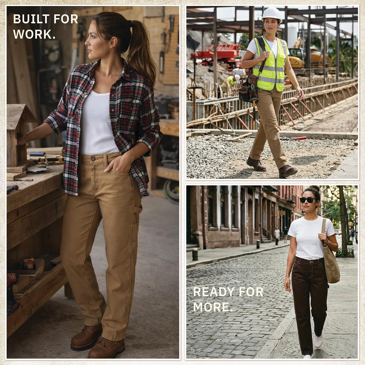 Dickies Womens Work Pants - Utility Pants Slim Fit for Women, Durable Carpenter Pant for Workwear