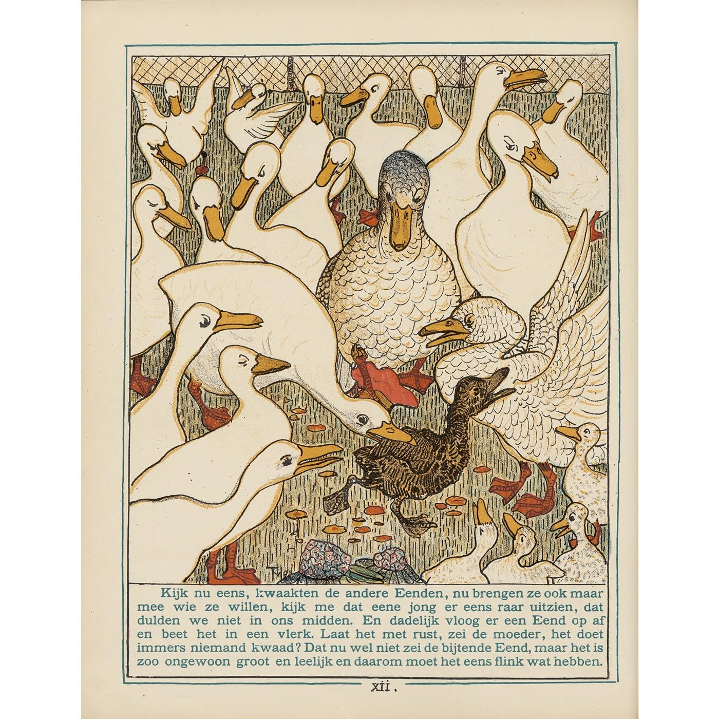 Impression giclée canards tableau grand format décoration murale sur toile