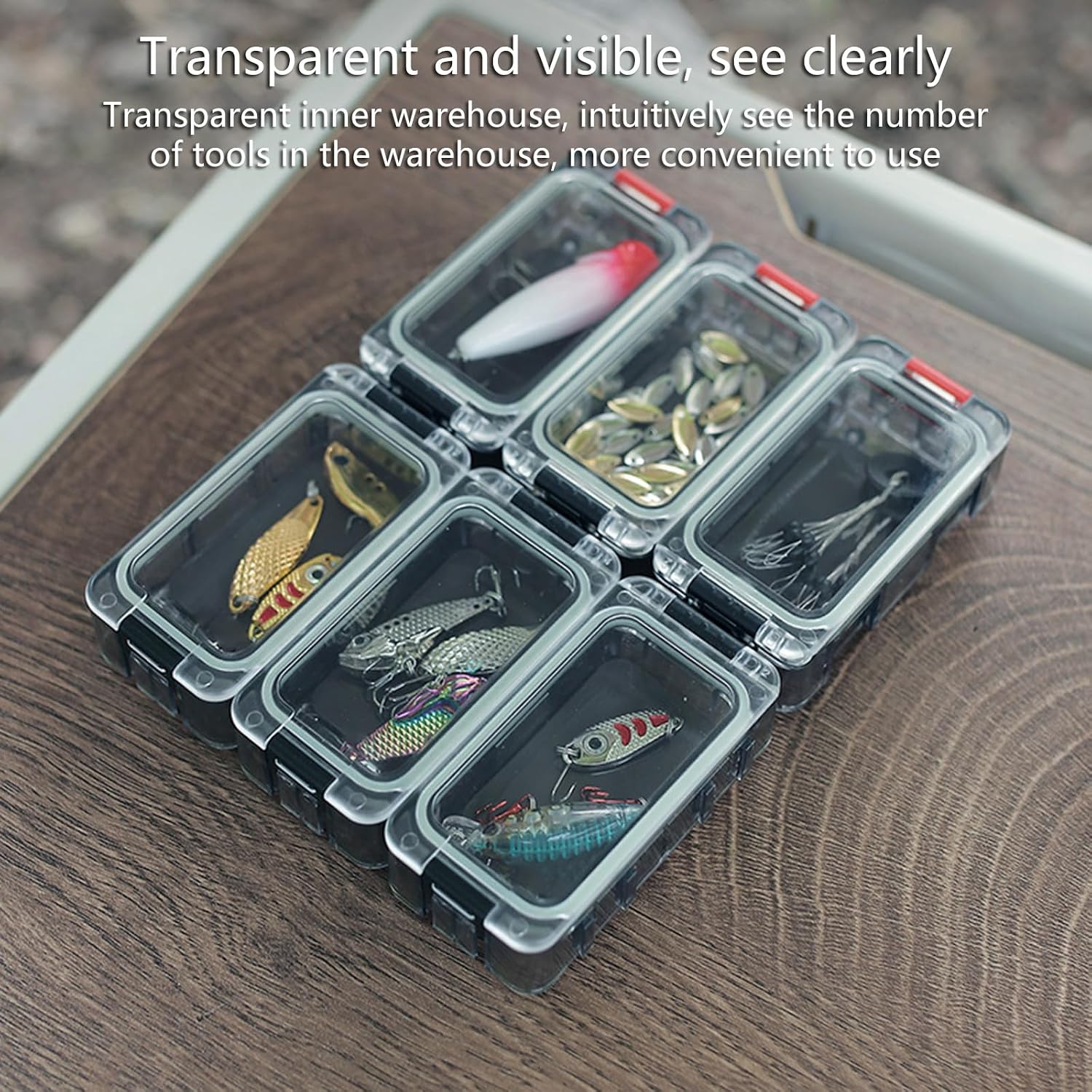 Water Resistant Magnetic Tackle Box for Fishing Lure Tackle Box for Fishing Portable Fishing Tackle Storage Box