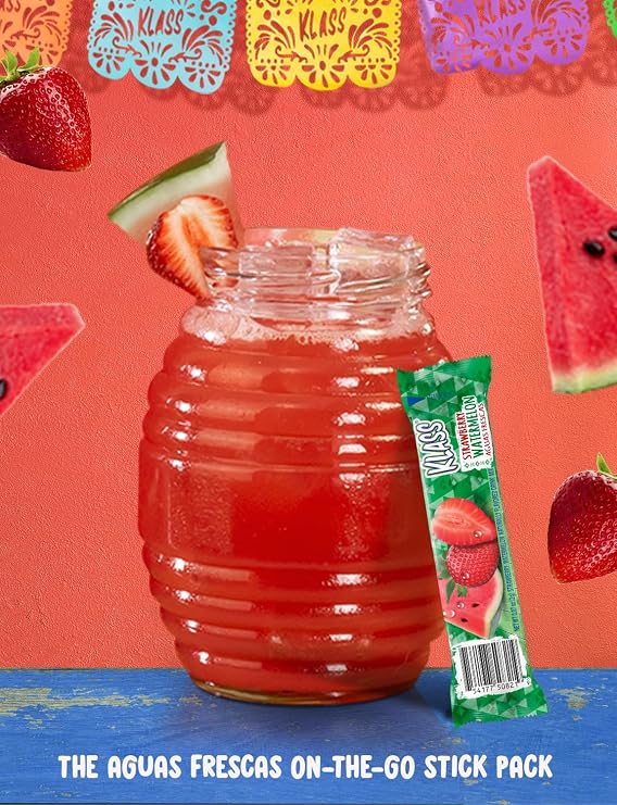 Klass Aguas Frescas Classic Variety | Zero Sugar Drink Mix | 44 Sticks