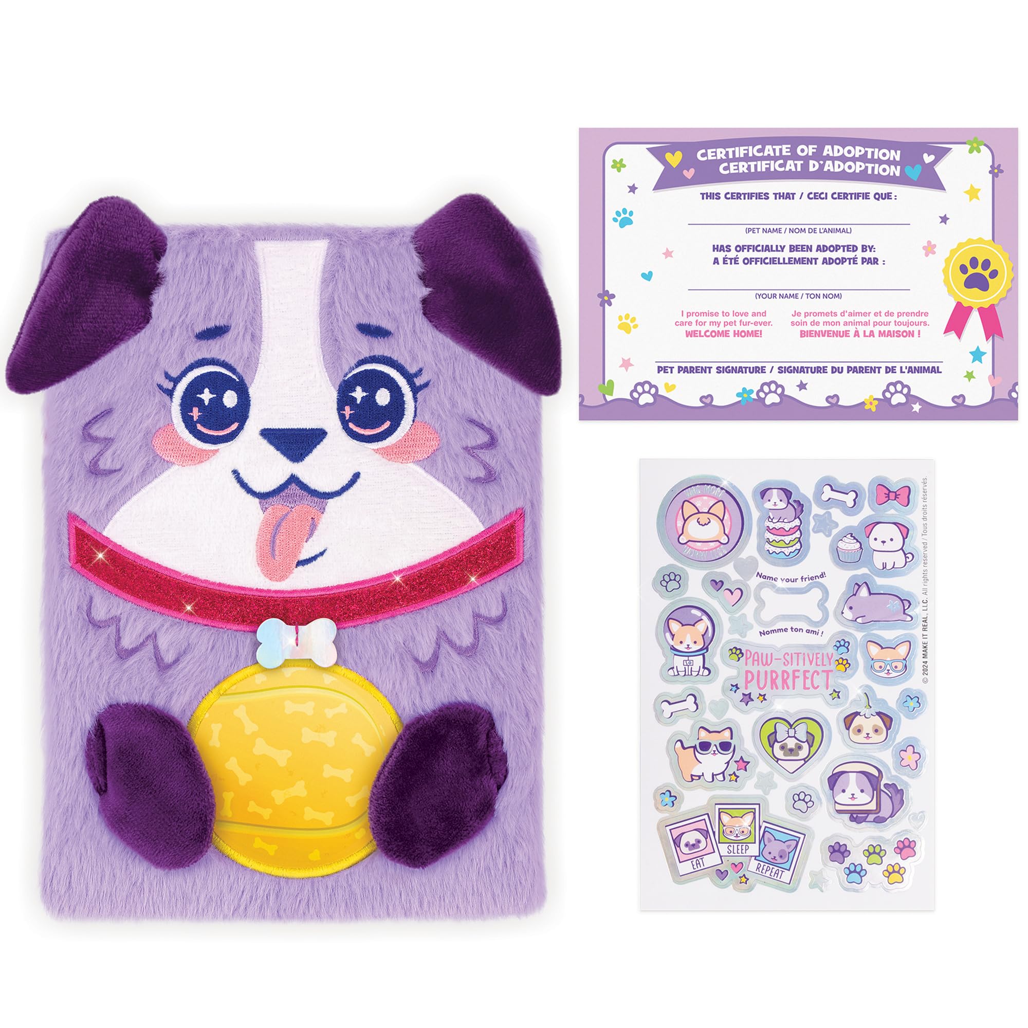 Amazon.com: 3C4G: Happy Tails Pet Adoption Journal - Dog - Purple